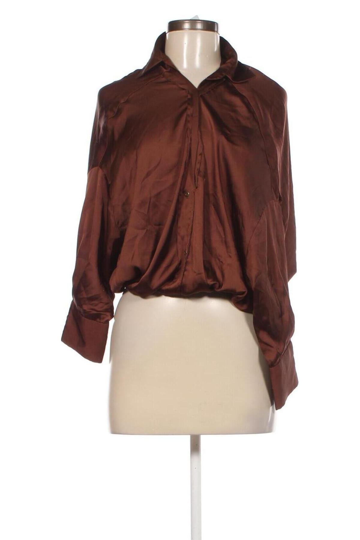 Damen Shirt Zab, Größe S, Farbe Braun, Preis 17,36 €