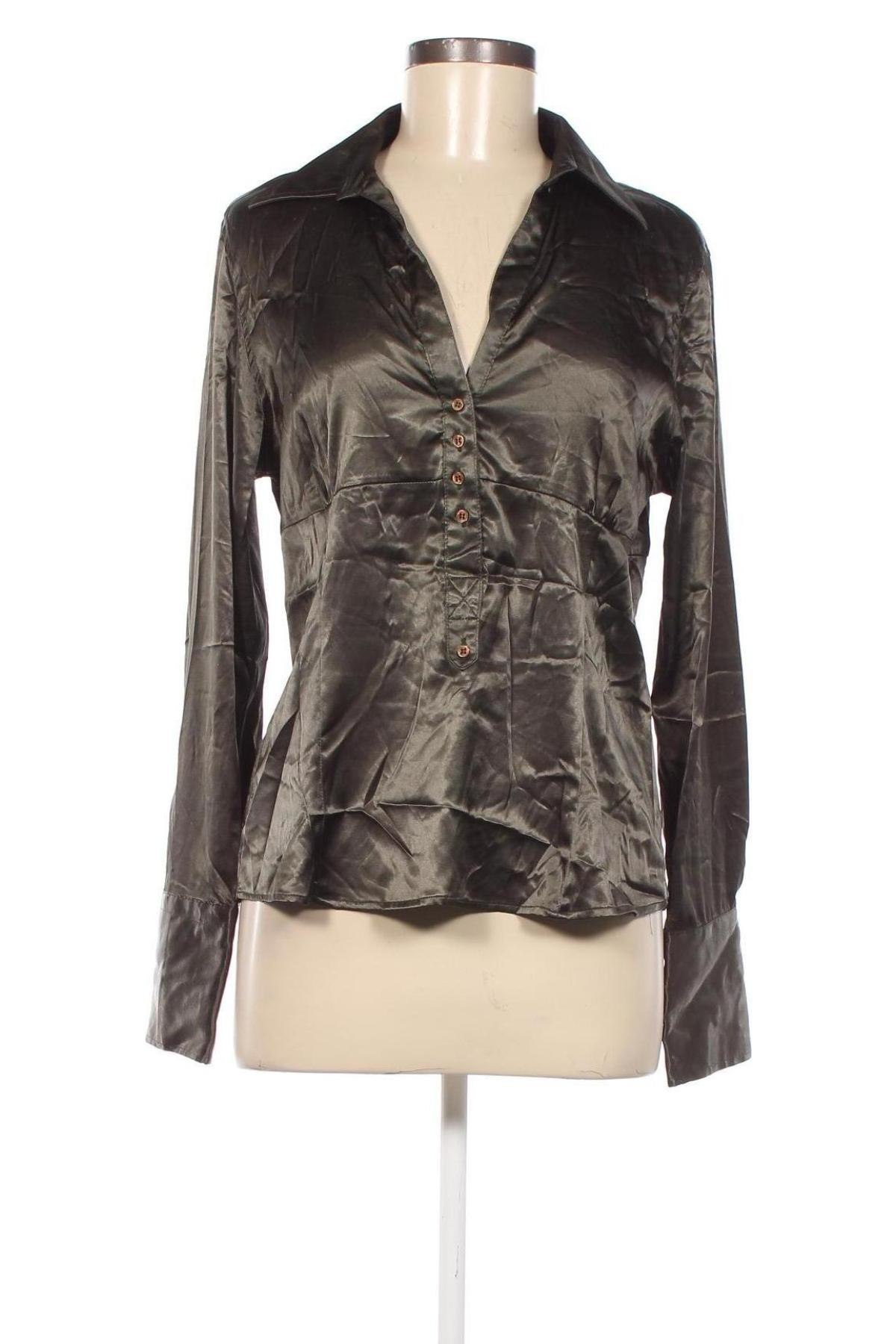 Дамска блуза Zara, Размер XL, Цвят Зелен, Цена 14,85 лв.