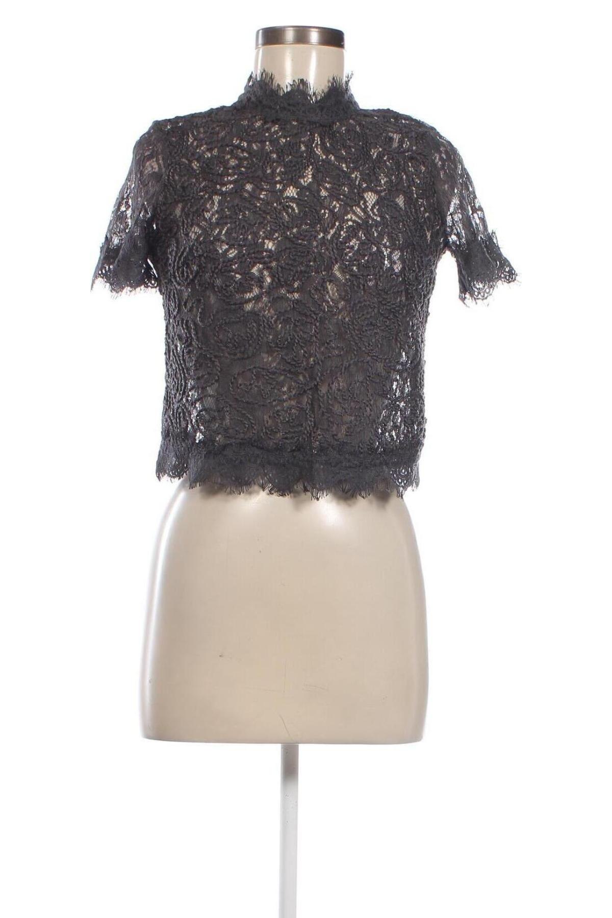 Дамска блуза Zara Trafaluc, Размер S, Цвят Сив, Цена 10,20 лв.