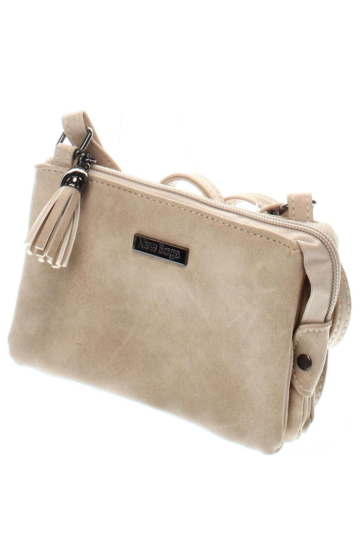 Γυναικεία τσάντα New Bags, Χρώμα  Μπέζ, Τιμή 21,03 €