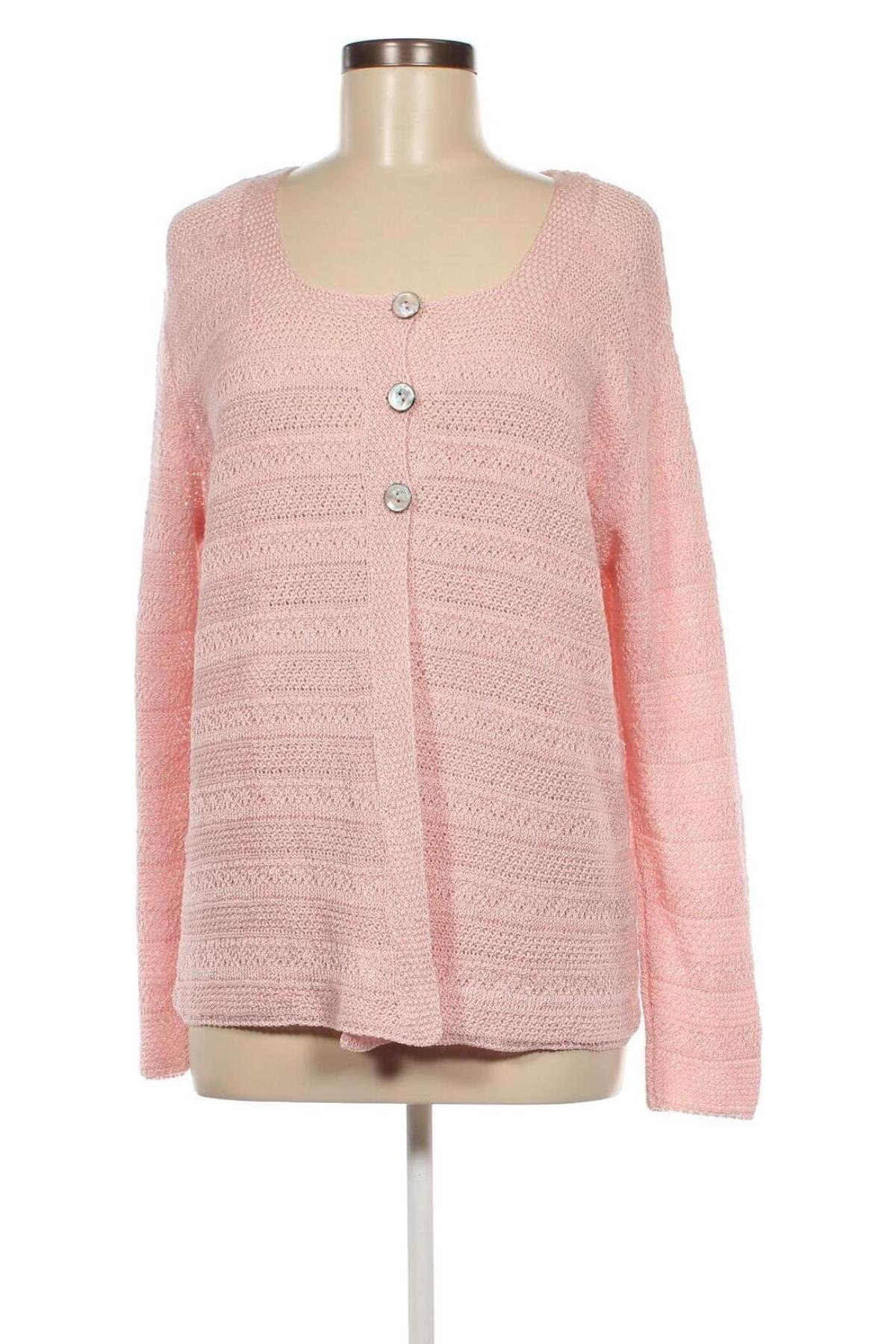 Damen Strickjacke, Größe L, Farbe Rosa, Preis 7,29 €