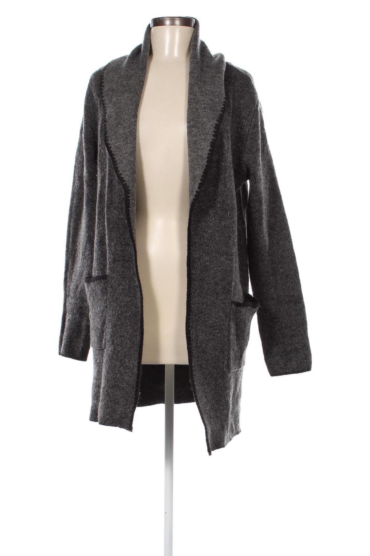 Damen Strickjacke Adrienne Vittadini, Größe L, Farbe Grau, Preis 20,28 €