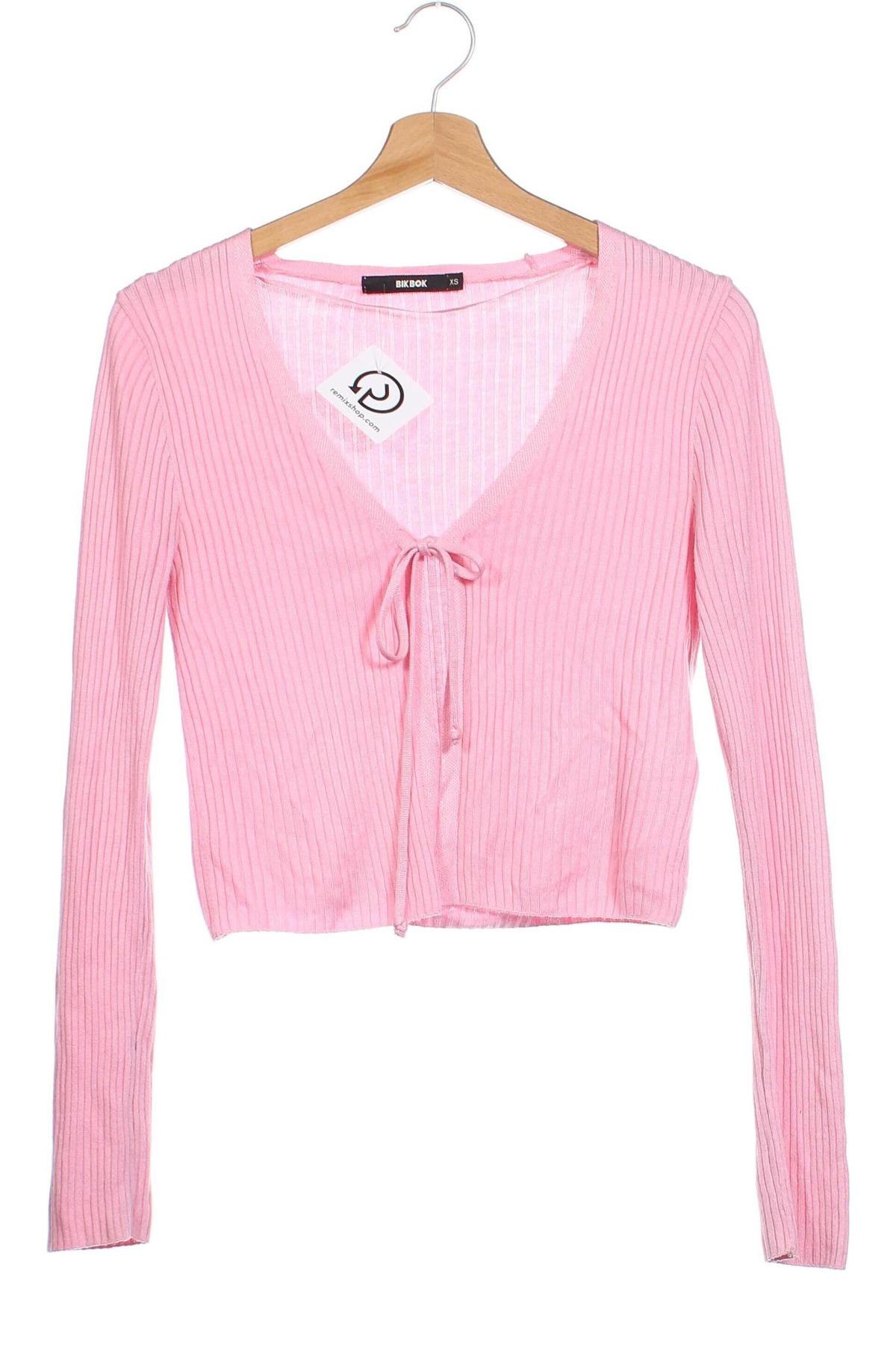 Damen Strickjacke Bik Bok, Größe XS, Farbe Rosa, Preis 14,83 €