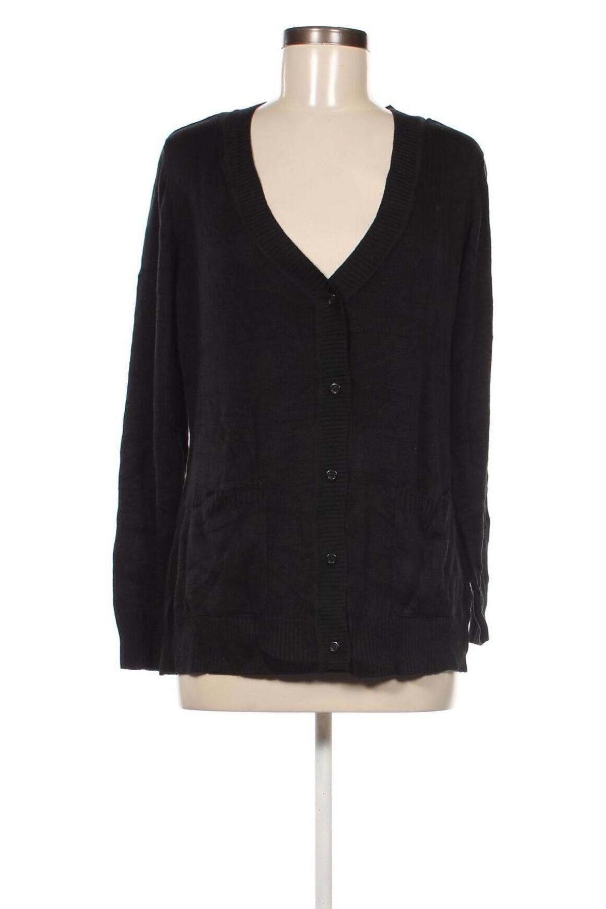 Cardigan de damă El Corte Ingles, Mărime XL, Culoare Negru, Preț 95,39 Lei