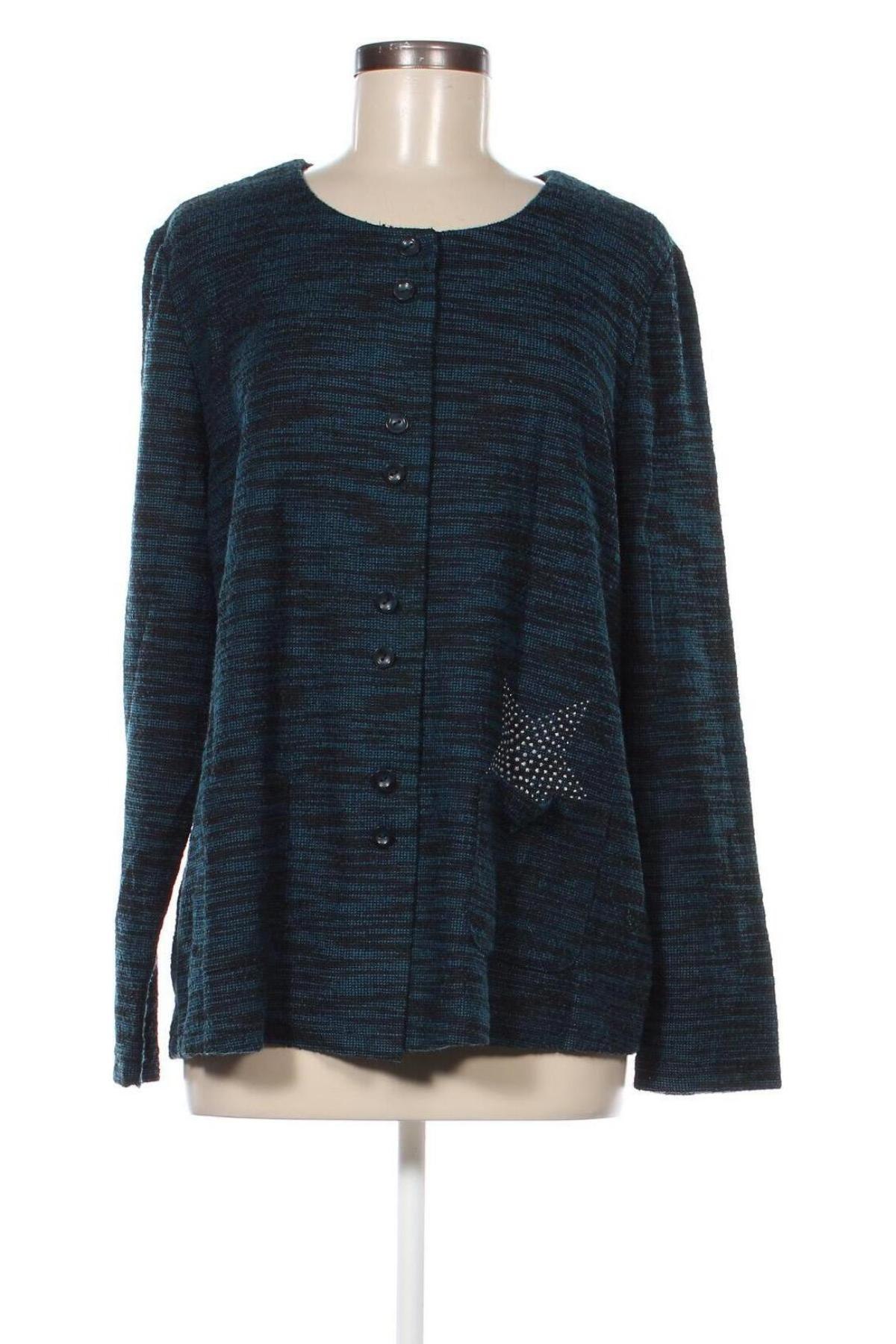 Damen Strickjacke Gina Laura, Größe L, Farbe Blau, Preis € 3,29