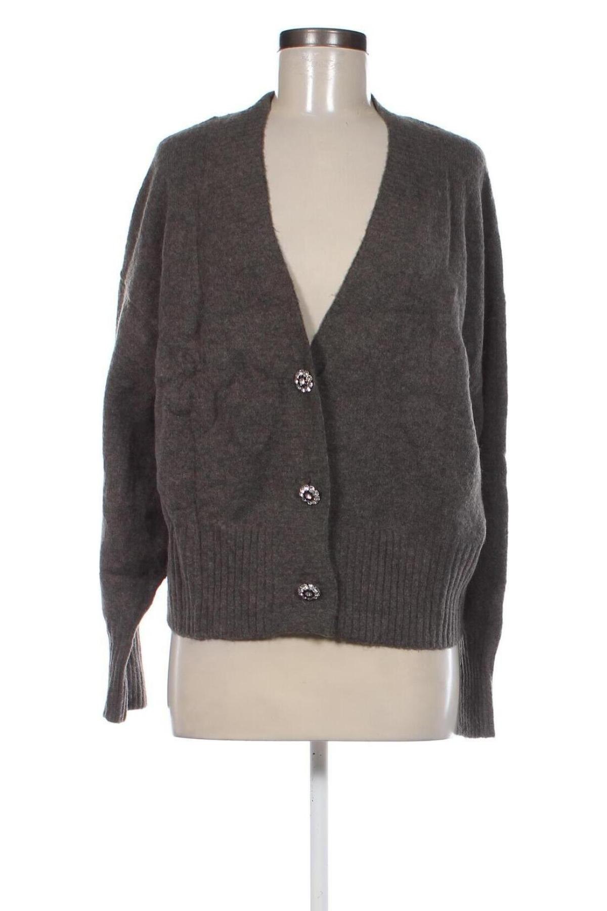 Cardigan de damă H&M, Mărime L, Culoare Gri, Preț 26,71 Lei