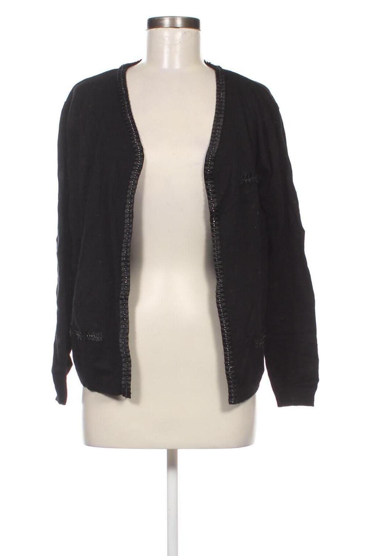 Cardigan de damă Laura Torelli, Mărime L, Culoare Negru, Preț 32,99 Lei