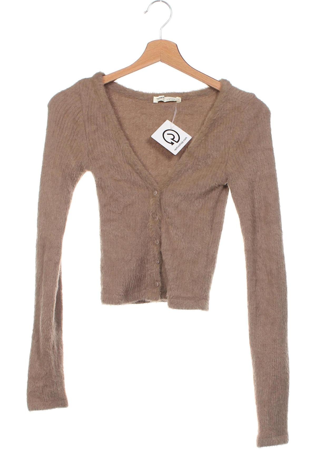 Damen Strickjacke Pull&Bear, Größe S, Farbe Braun, Preis 9,48 €