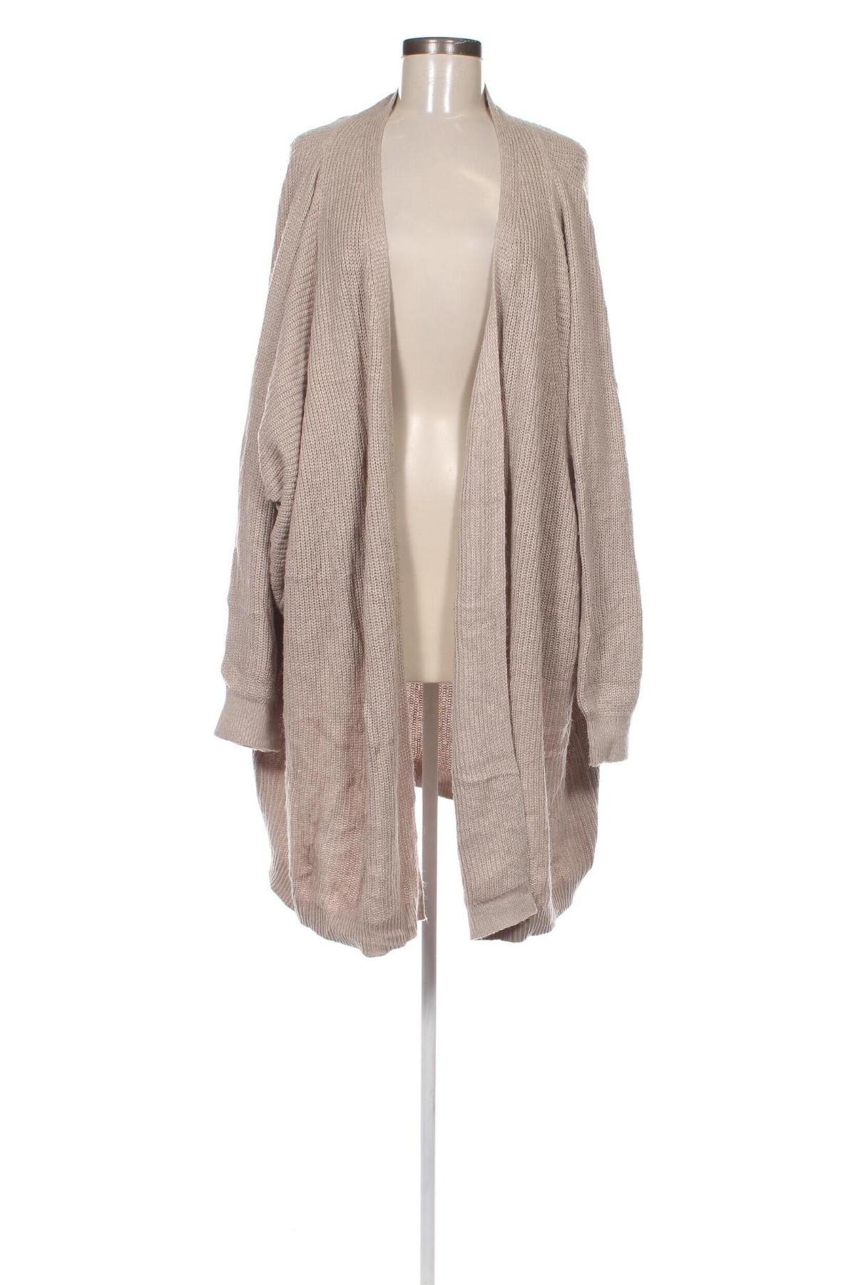 Damen Strickjacke Ulla Popken, Größe 5XL, Farbe Beige, Preis € 28,53