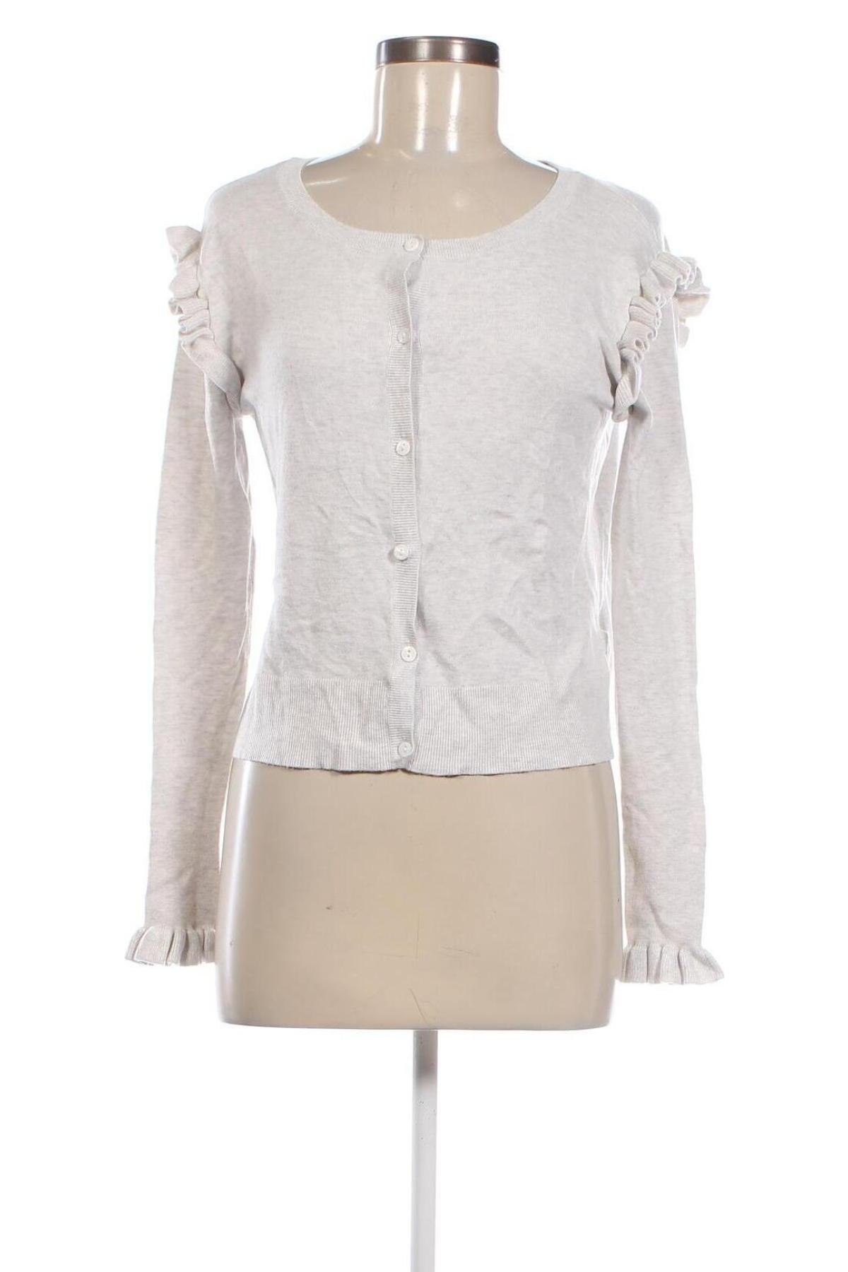 Дамска жилетка Zara Knitwear, Размер L, Цвят Сив, Цена 12,32 лв.