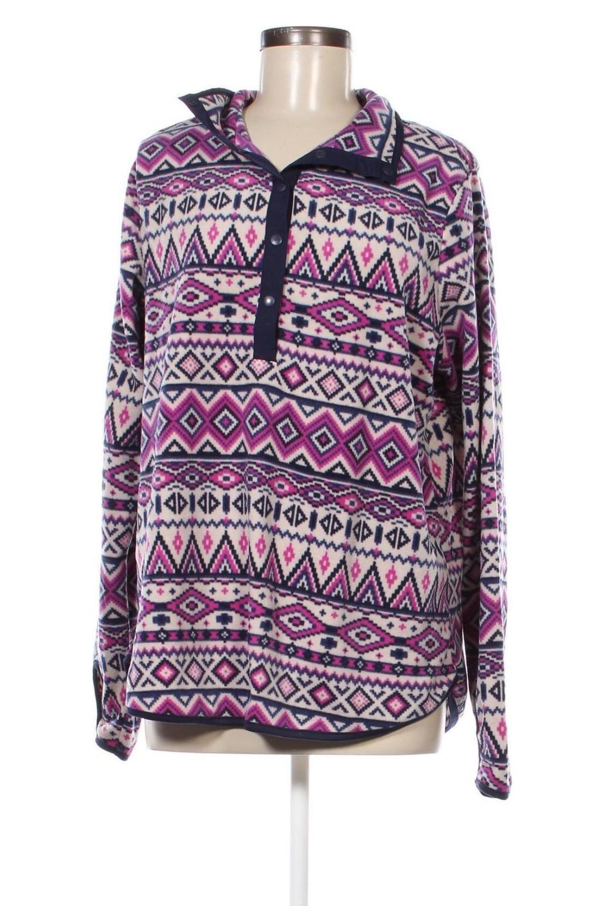 Γυναικεία μπλούζα fleece Essentials by Tchibo, Μέγεθος M, Χρώμα Πολύχρωμο, Τιμή 2,13 €