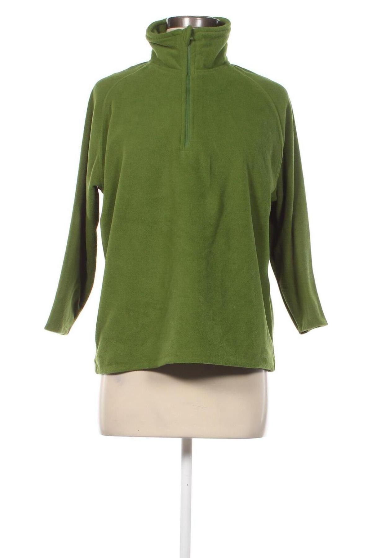 Γυναικεία μπλούζα fleece Tex, Μέγεθος M, Χρώμα Πράσινο, Τιμή 3,27 €