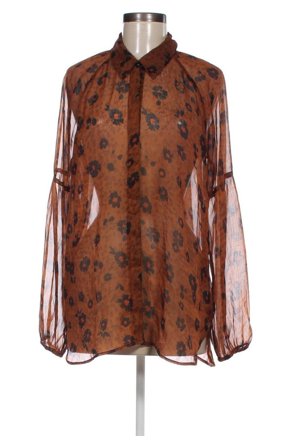 Γυναικείο πουκάμισο Eksept, Μέγεθος XL, Χρώμα Καφέ, Τιμή 9,67 €