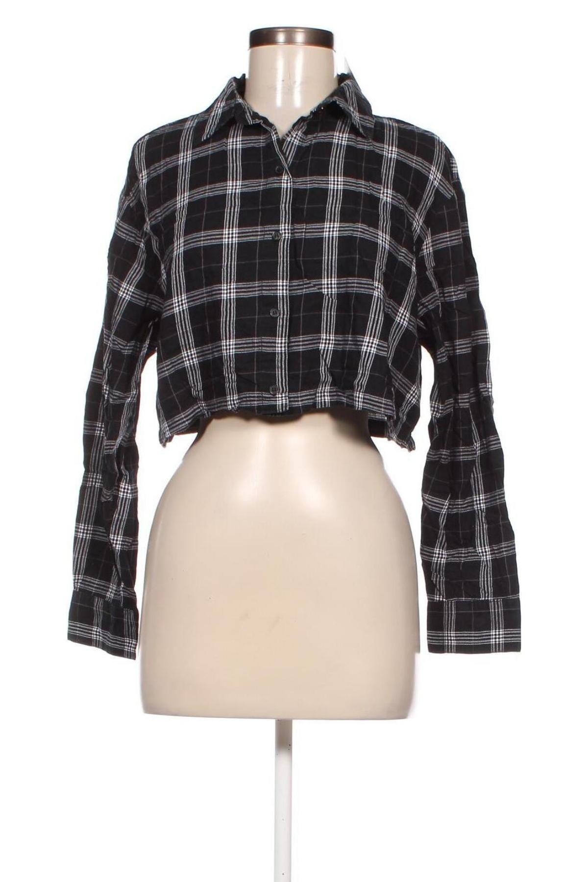 Γυναικείο πουκάμισο H&M Divided, Μέγεθος S, Χρώμα Μαύρο, Τιμή 4,02 €