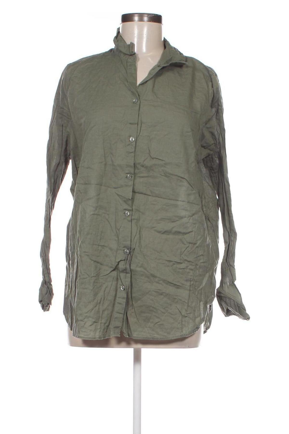Дамска риза H&M Divided, Размер XL, Цвят Зелен, Цена 25,00 лв.