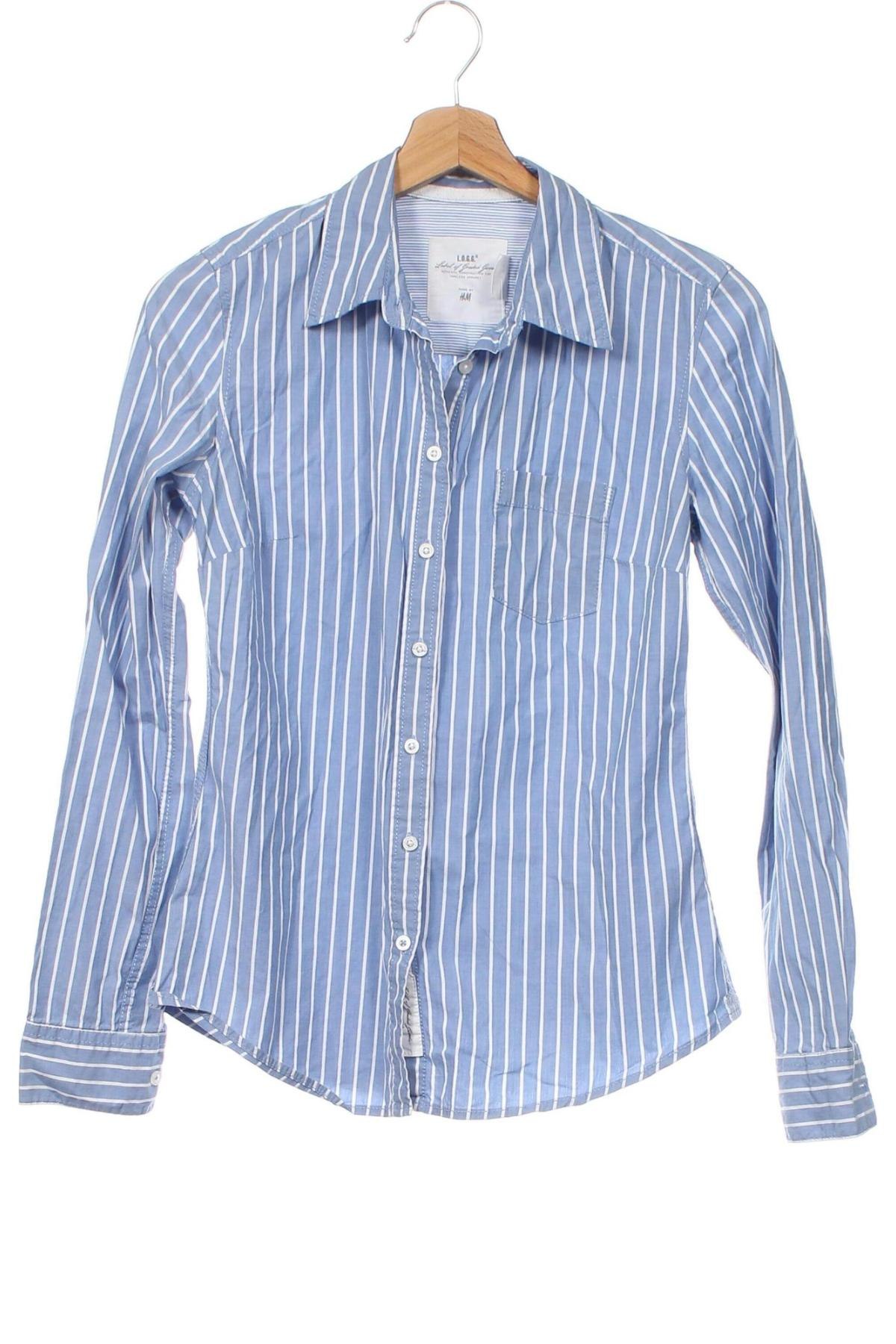 Dámská košile  H&M L.O.G.G., Velikost XS, Barva Modrá, Cena  142,00 Kč