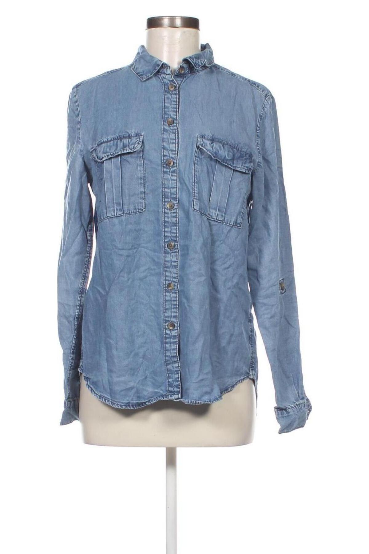 Γυναικείο πουκάμισο H&M L.O.G.G., Μέγεθος M, Χρώμα Μπλέ, Τιμή 3,71 €