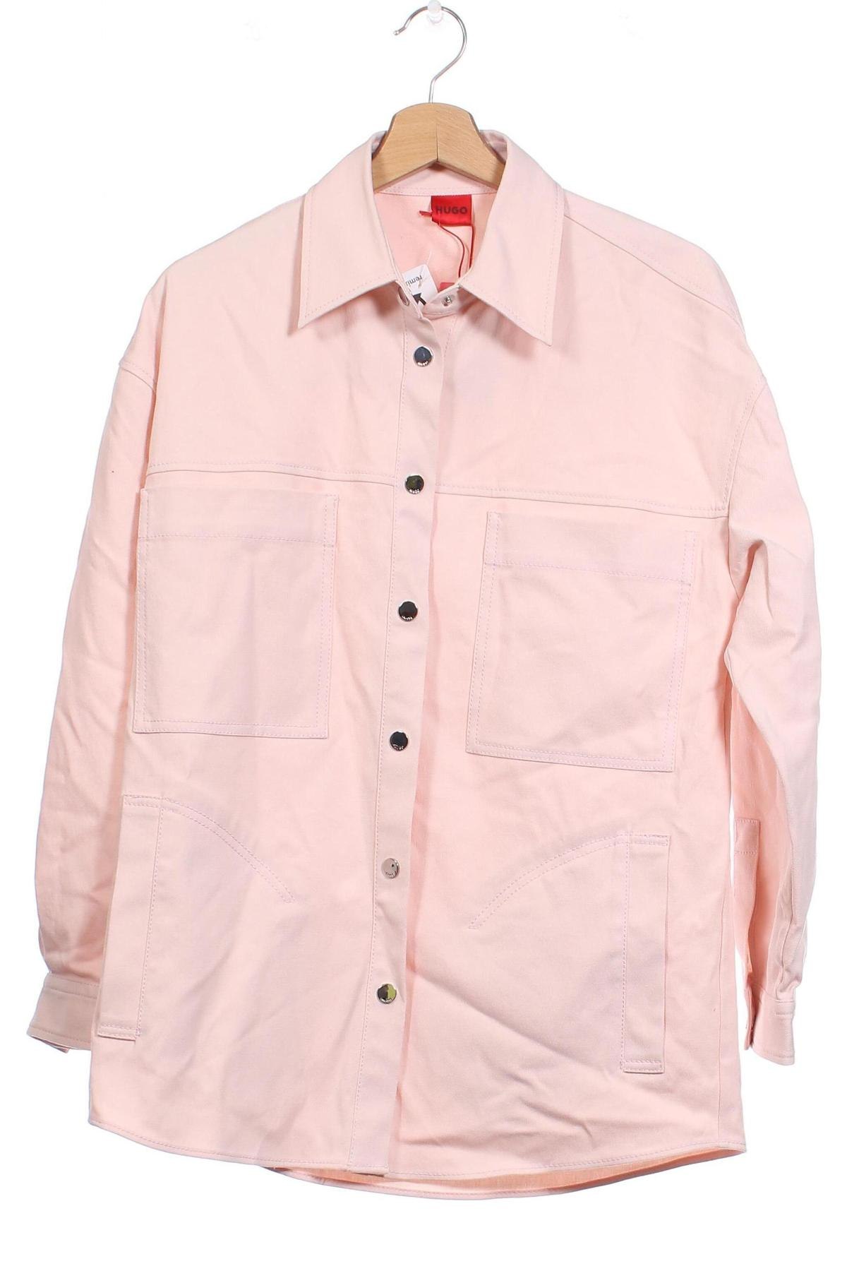 Дамска риза Hugo Boss, Размер XS, Цвят Розов, Цена 241,00 лв.
