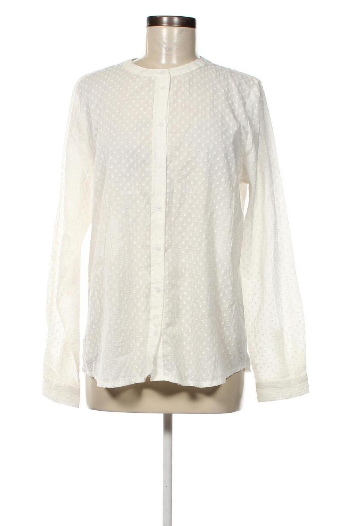 Γυναικείο πουκάμισο Kaffe, Μέγεθος M, Χρώμα Εκρού, Τιμή 28,47 €