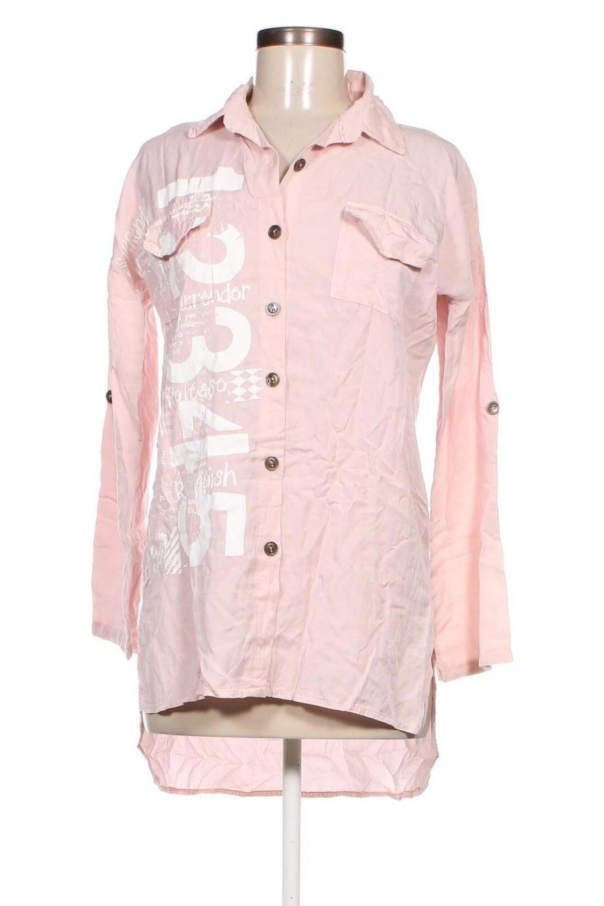 Дамска риза Made In Italy, Размер L, Цвят Розов, Цена 13,75 лв.