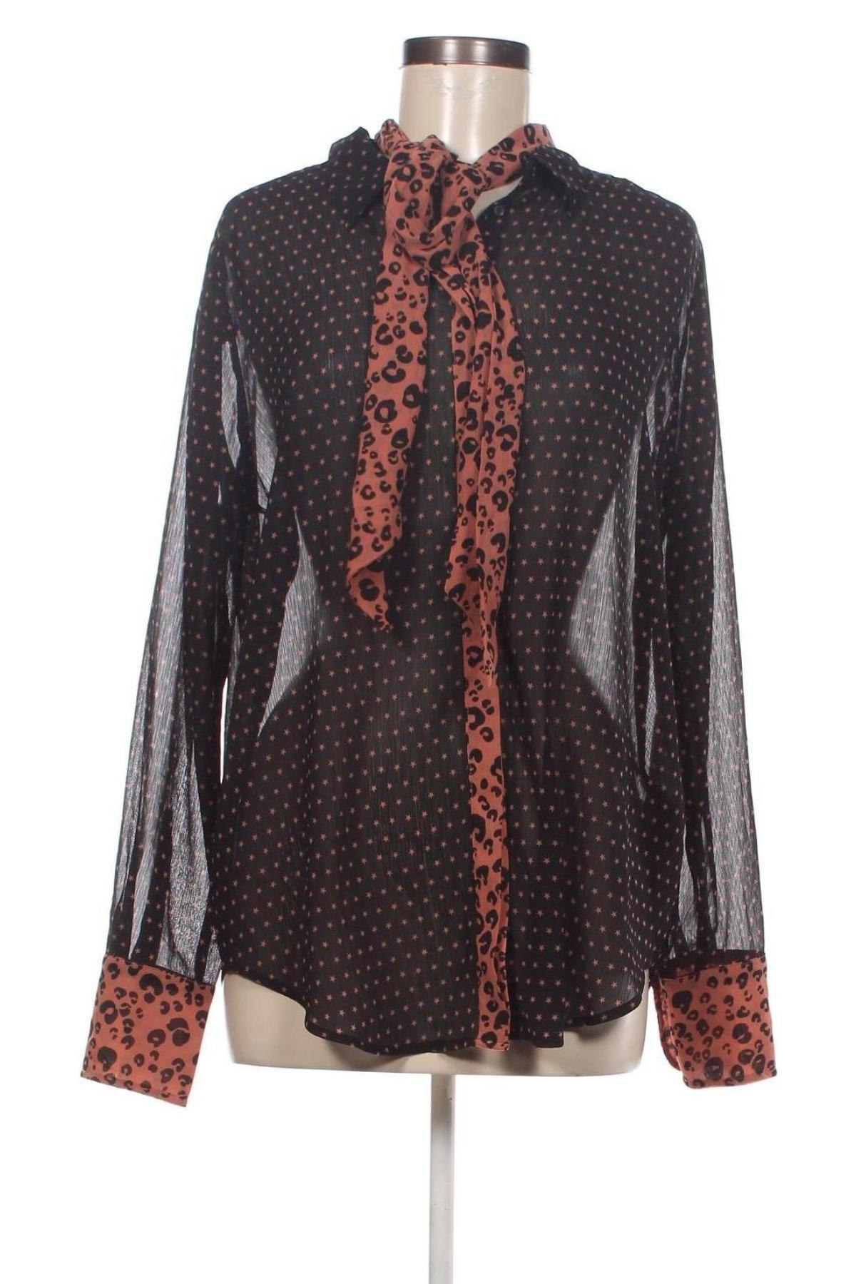 Γυναικείο πουκάμισο Maison Scotch, Μέγεθος L, Χρώμα Μαύρο, Τιμή 27,74 €