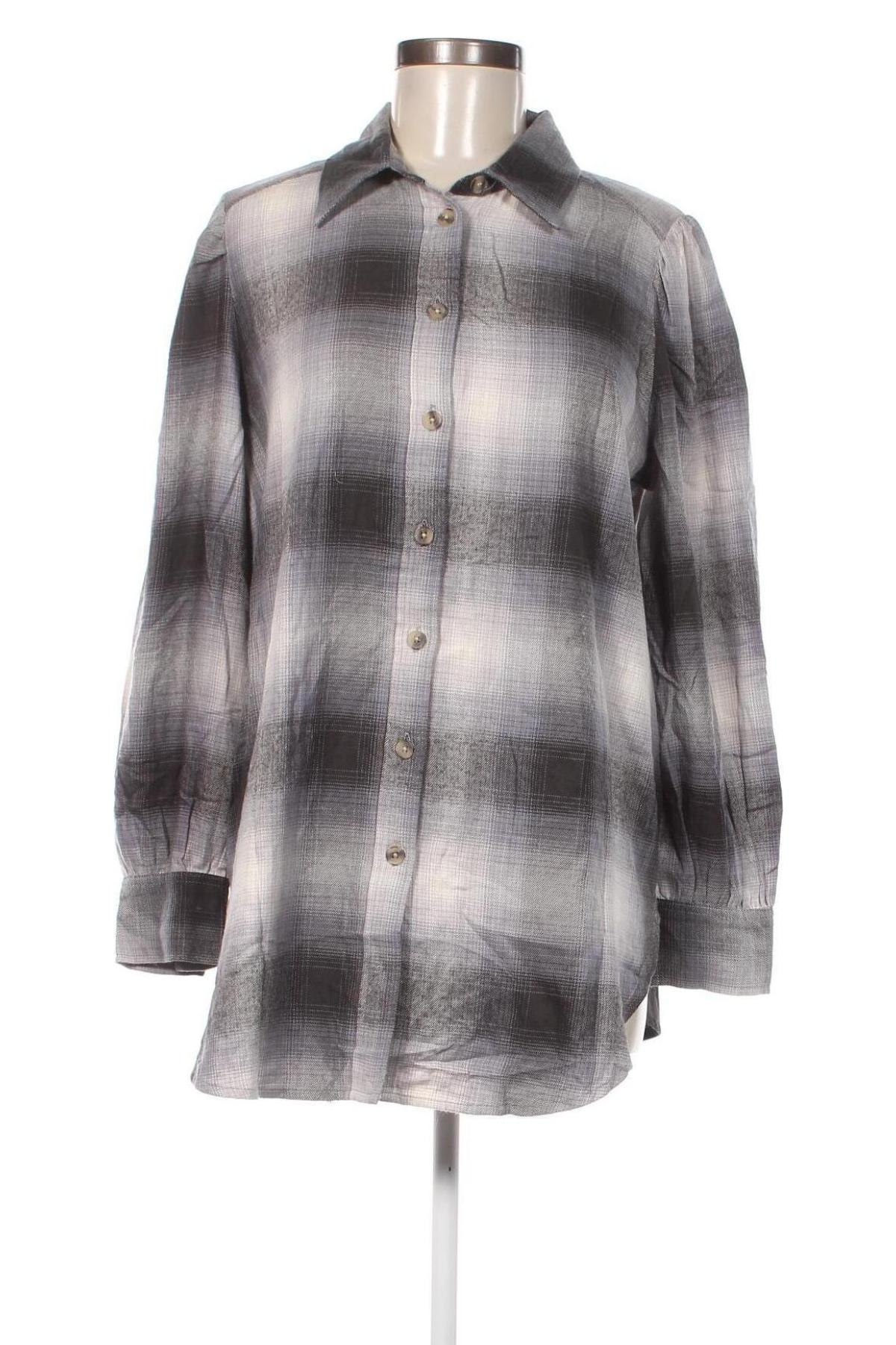 Γυναικείο πουκάμισο Marks & Spencer, Μέγεθος L, Χρώμα Γκρί, Τιμή 5,51 €