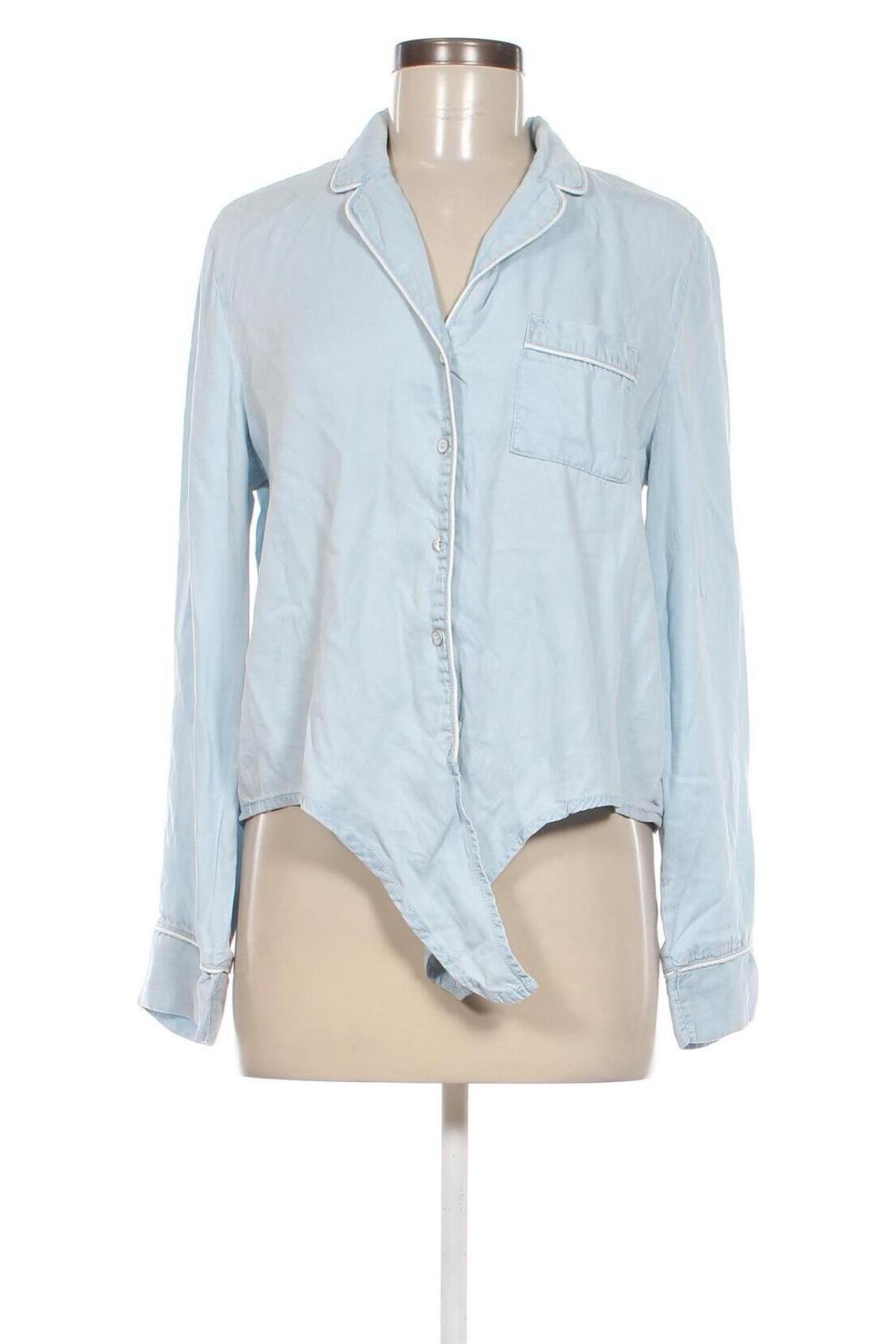 Γυναικείο πουκάμισο ONLY, Μέγεθος L, Χρώμα Μπλέ, Τιμή 15,99 €