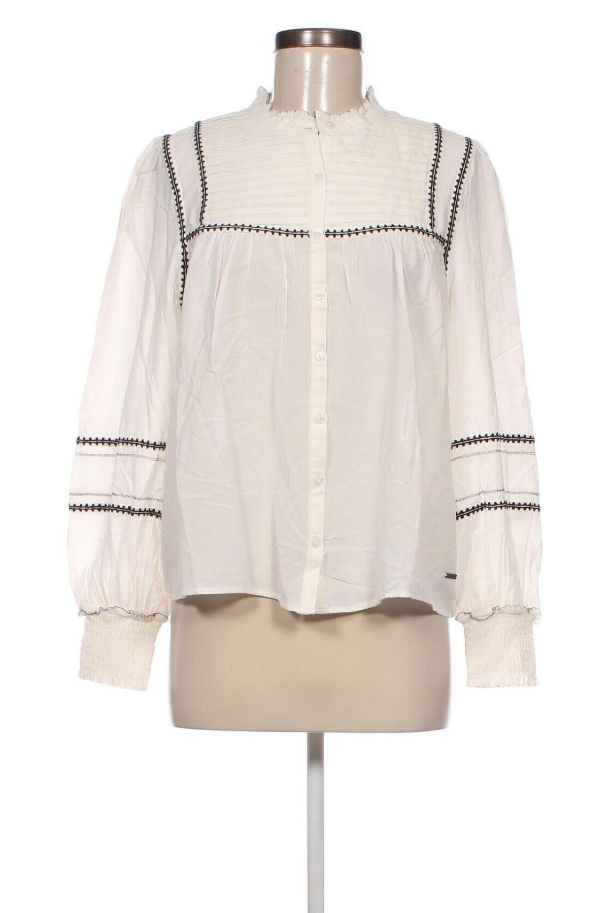 Γυναικείο πουκάμισο Pepe Jeans, Μέγεθος L, Χρώμα Λευκό, Τιμή 27,84 €