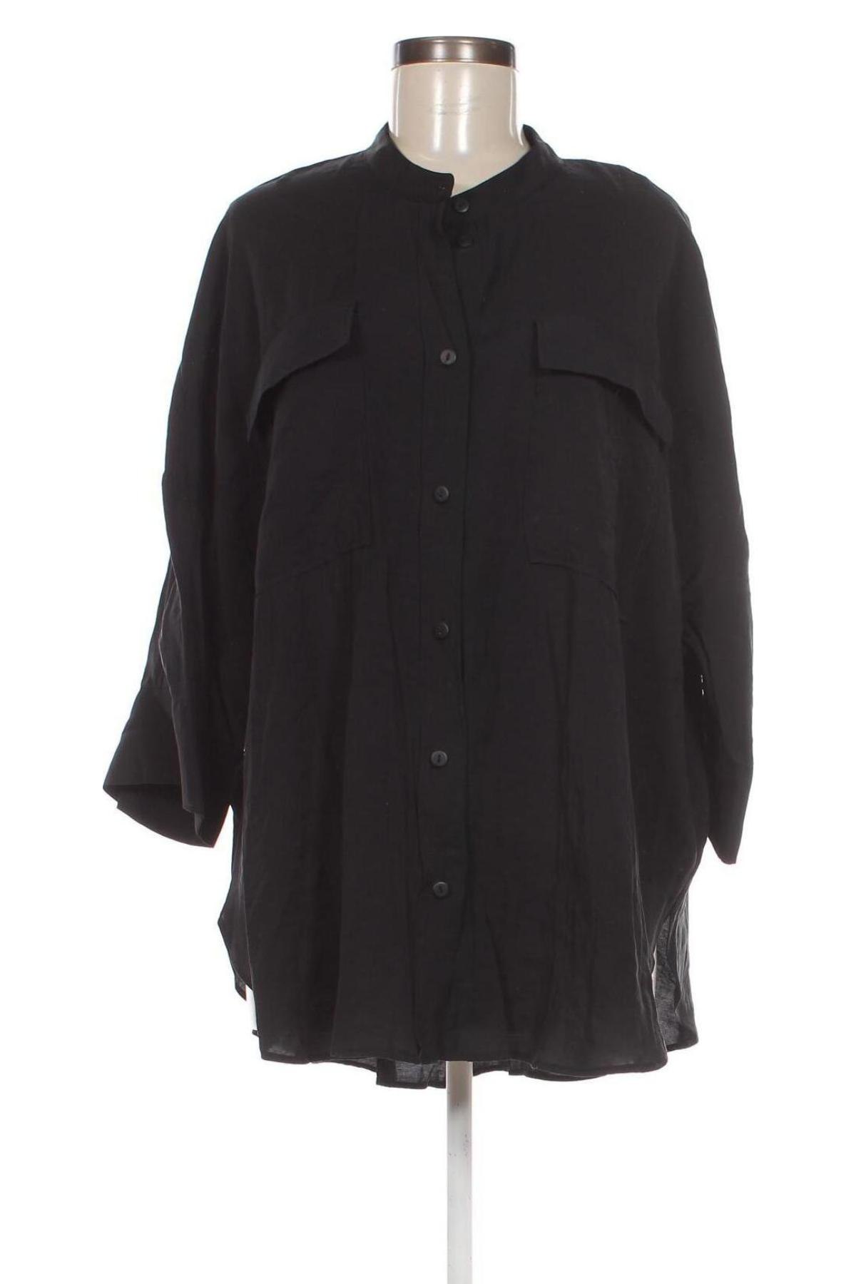 Γυναικείο πουκάμισο Primark, Μέγεθος L, Χρώμα Μαύρο, Τιμή 13,91 €