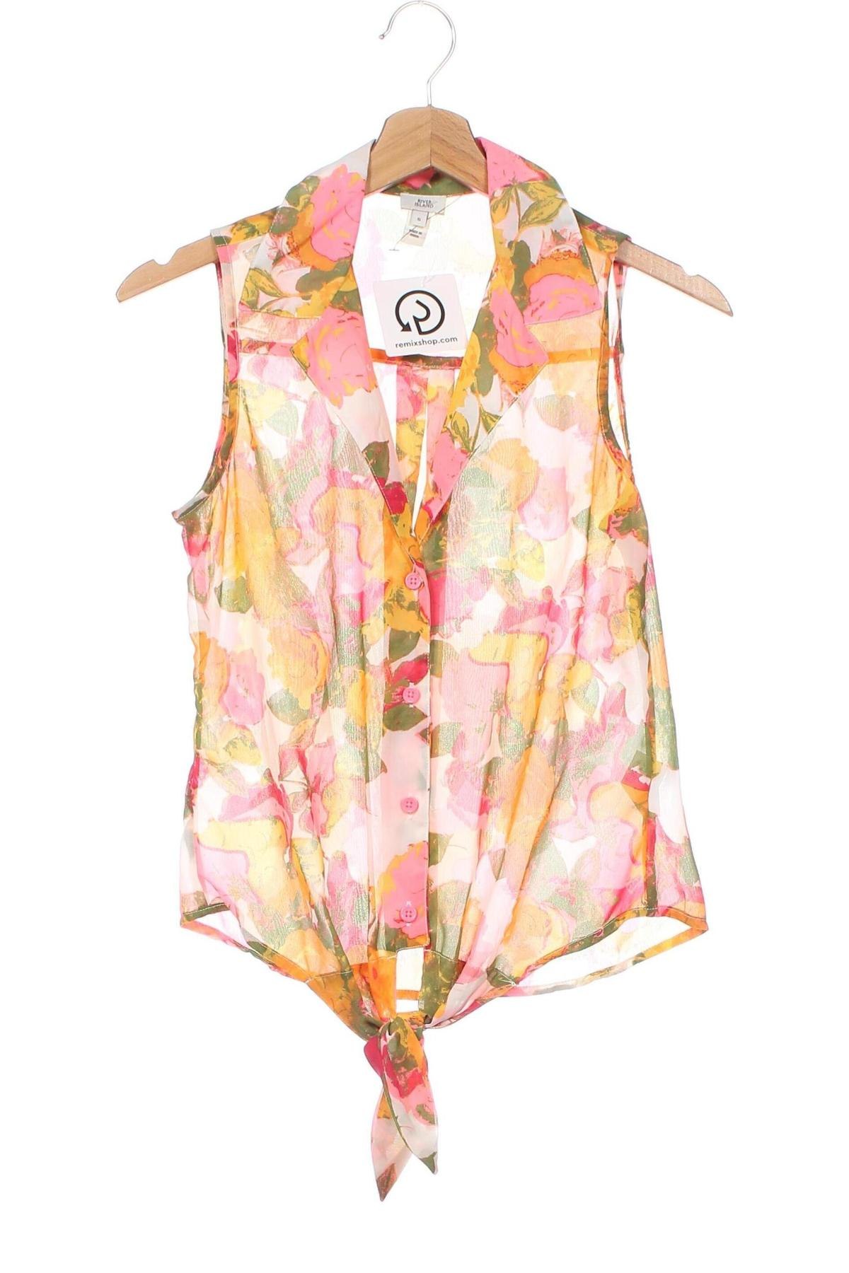 Γυναικείο πουκάμισο River Island, Μέγεθος XXS, Χρώμα Πολύχρωμο, Τιμή 10,76 €