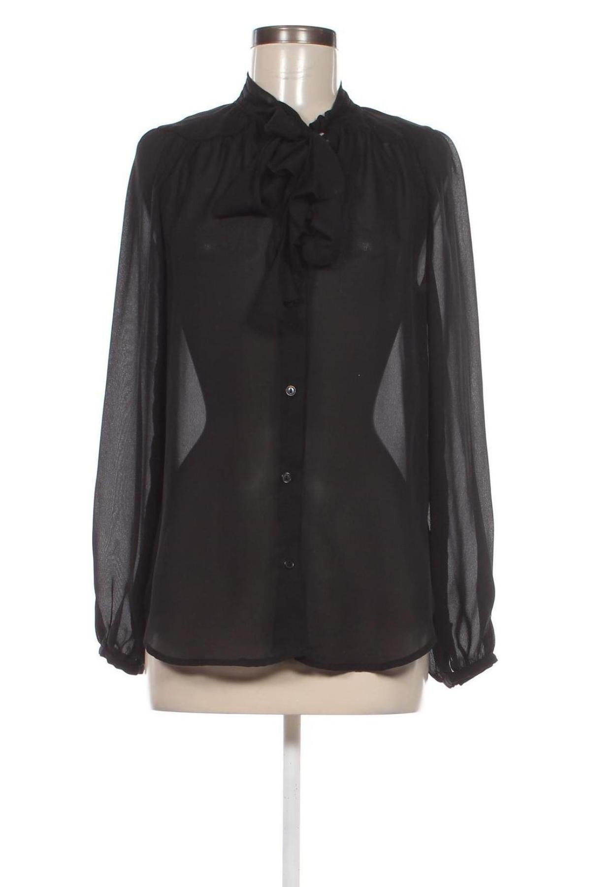 Γυναικείο πουκάμισο Time, Μέγεθος M, Χρώμα Μαύρο, Τιμή 5,76 €