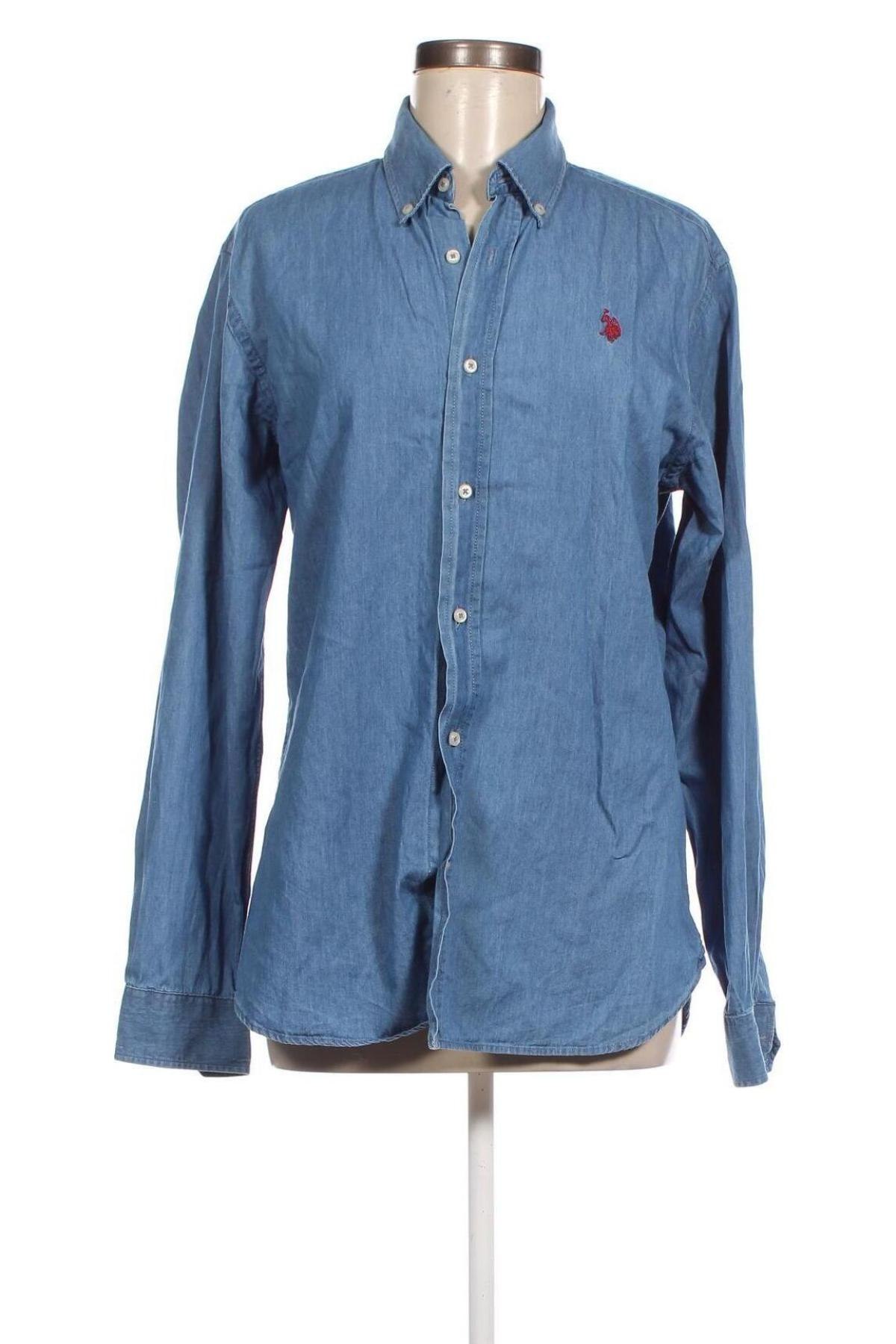 Γυναικείο πουκάμισο U.S. Polo Assn., Μέγεθος M, Χρώμα Μπλέ, Τιμή 34,86 €