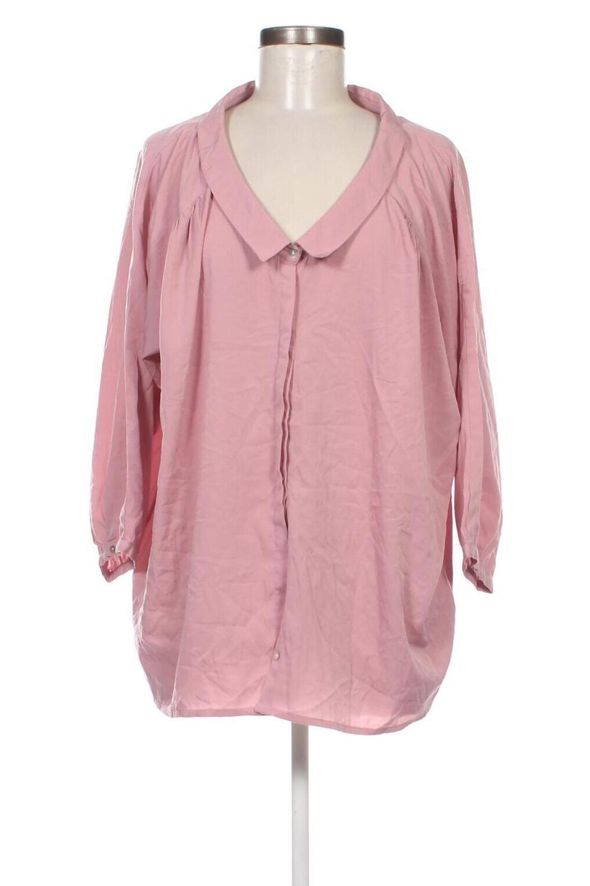 Γυναικείο πουκάμισο Venca, Μέγεθος XXL, Χρώμα Ρόζ , Τιμή 15,46 €