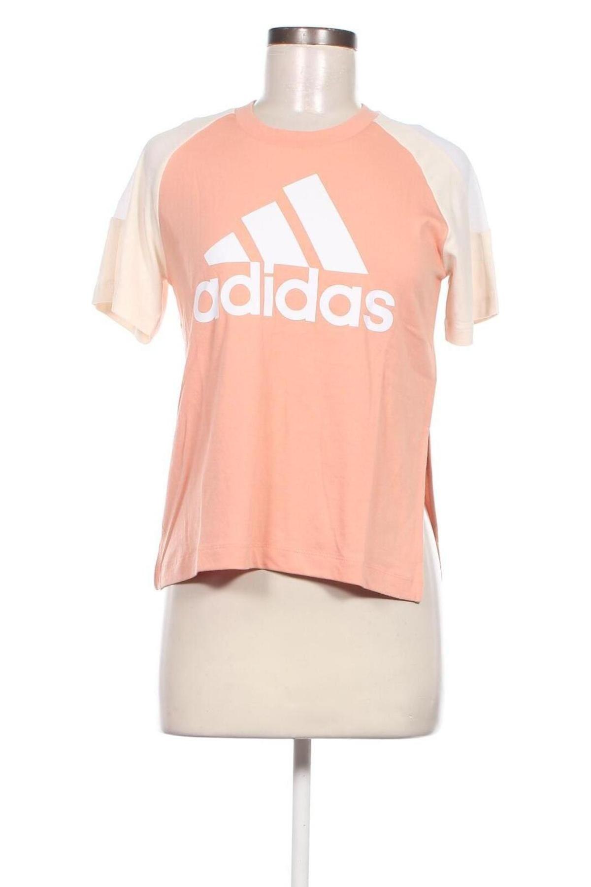 Γυναικείο t-shirt Adidas, Μέγεθος M, Χρώμα Πολύχρωμο, Τιμή 19,18 €