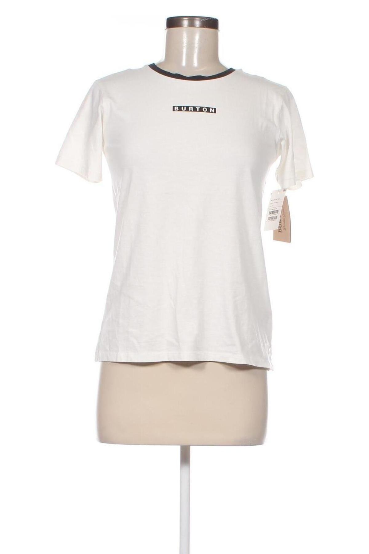 Γυναικείο t-shirt Burton, Μέγεθος XS, Χρώμα Λευκό, Τιμή 12,99 €