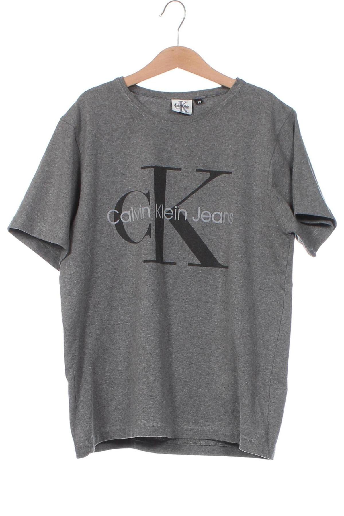 Damen T-Shirt Calvin Klein Jeans, Größe XS, Farbe Grau, Preis € 23,80