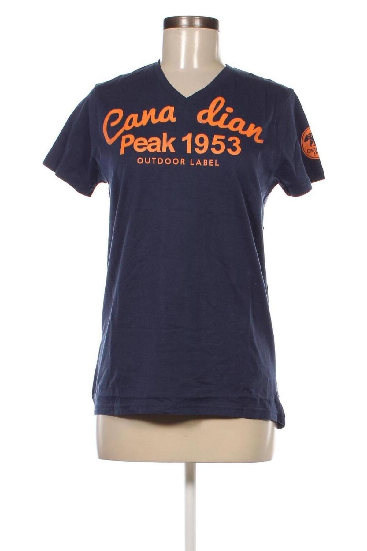 Damski T-shirt Canadian Peak, Rozmiar S, Kolor Niebieski, Cena 42,97 zł