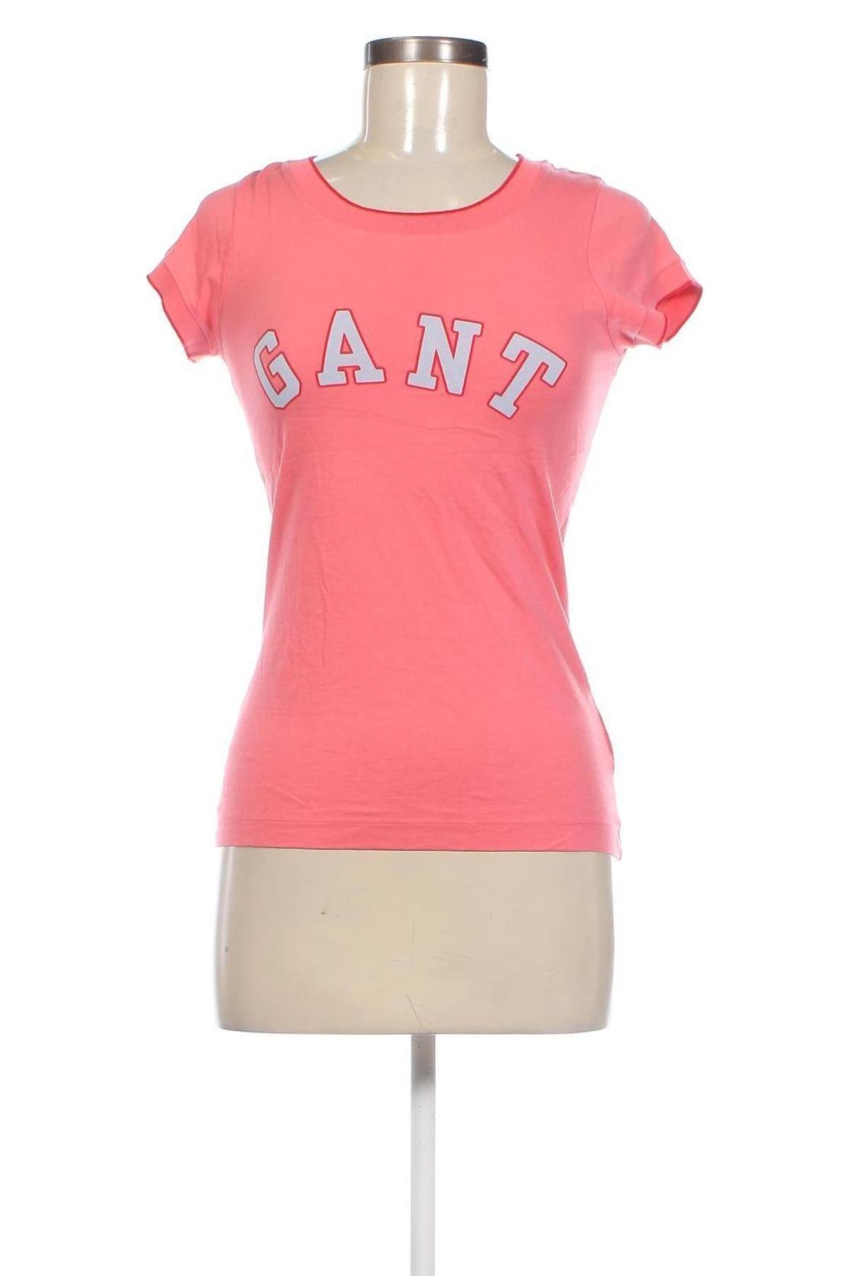 Γυναικείο t-shirt Gant, Μέγεθος XS, Χρώμα Ρόζ , Τιμή 21,03 €