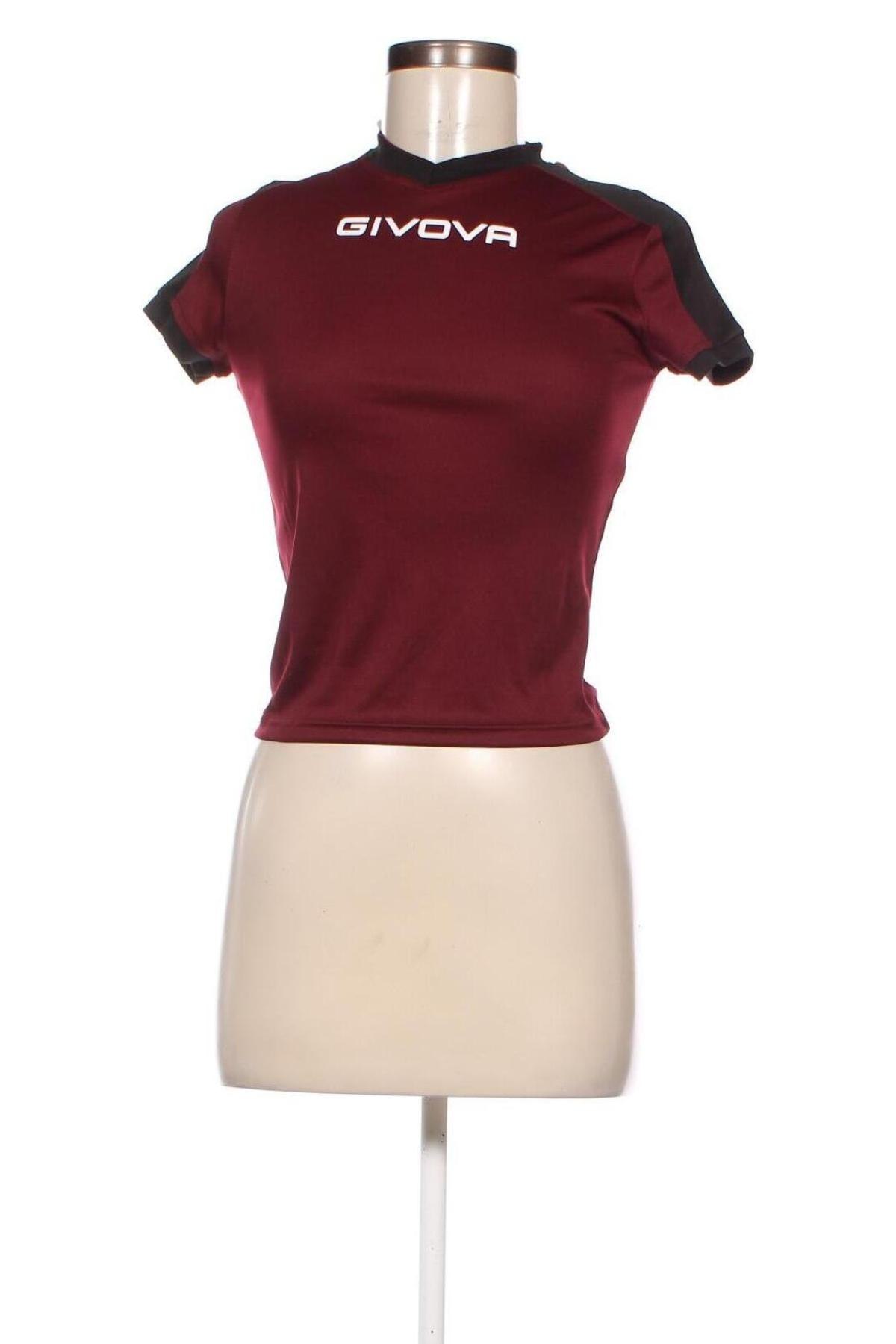 Damen T-Shirt Givova, Größe XXS, Farbe Rot, Preis 10,82 €