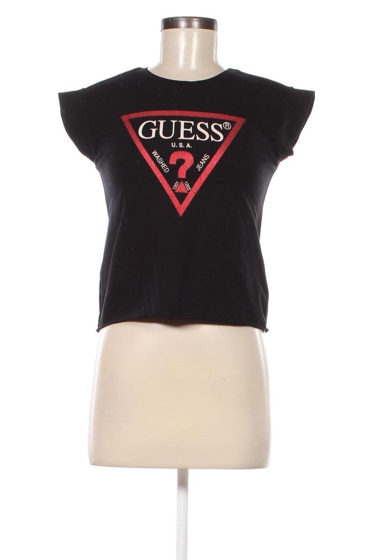 Damen T-Shirt Guess, Größe M, Farbe Schwarz, Preis € 37,11