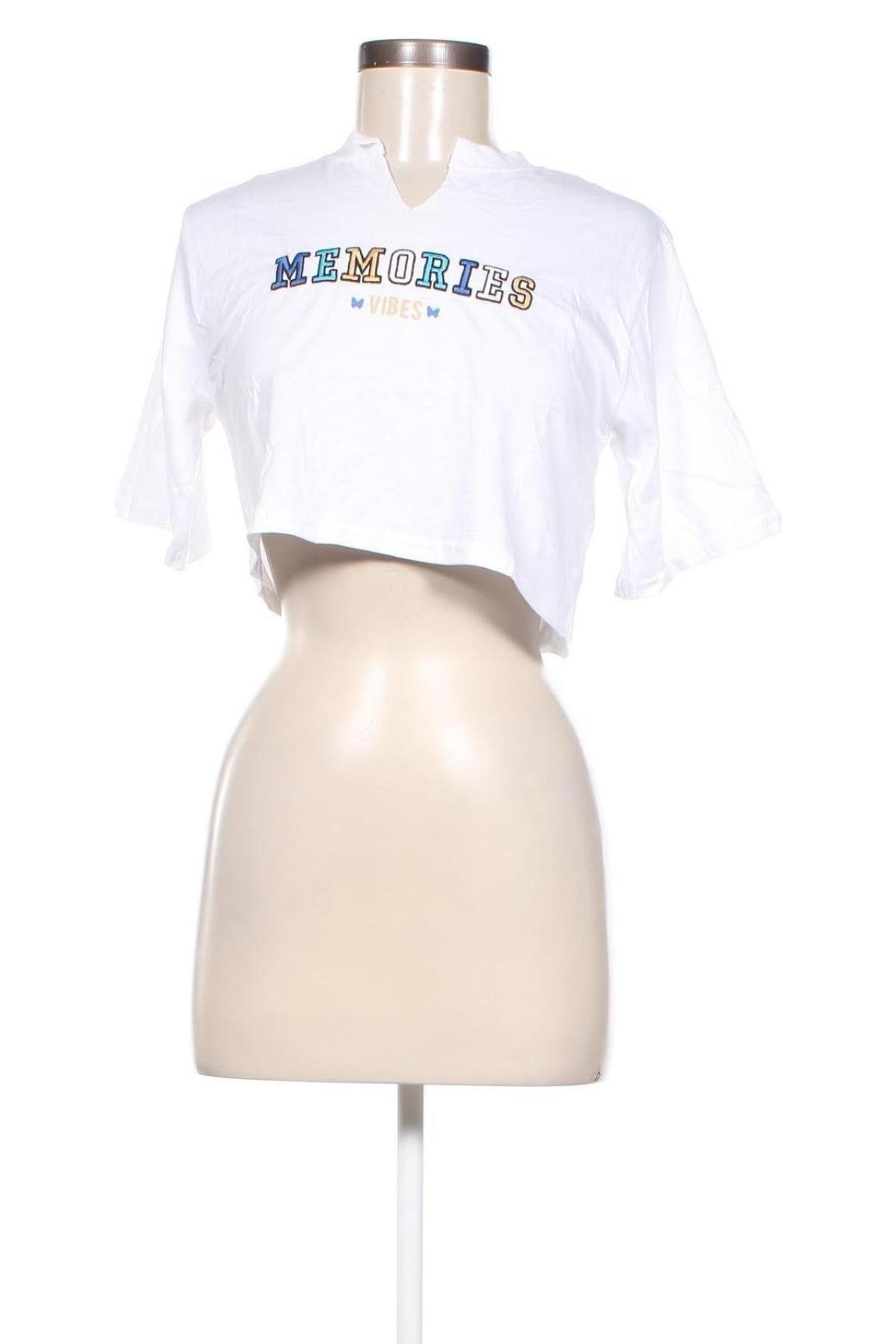 Γυναικείο t-shirt Jennyfer, Μέγεθος XXS, Χρώμα Λευκό, Τιμή 4,98 €