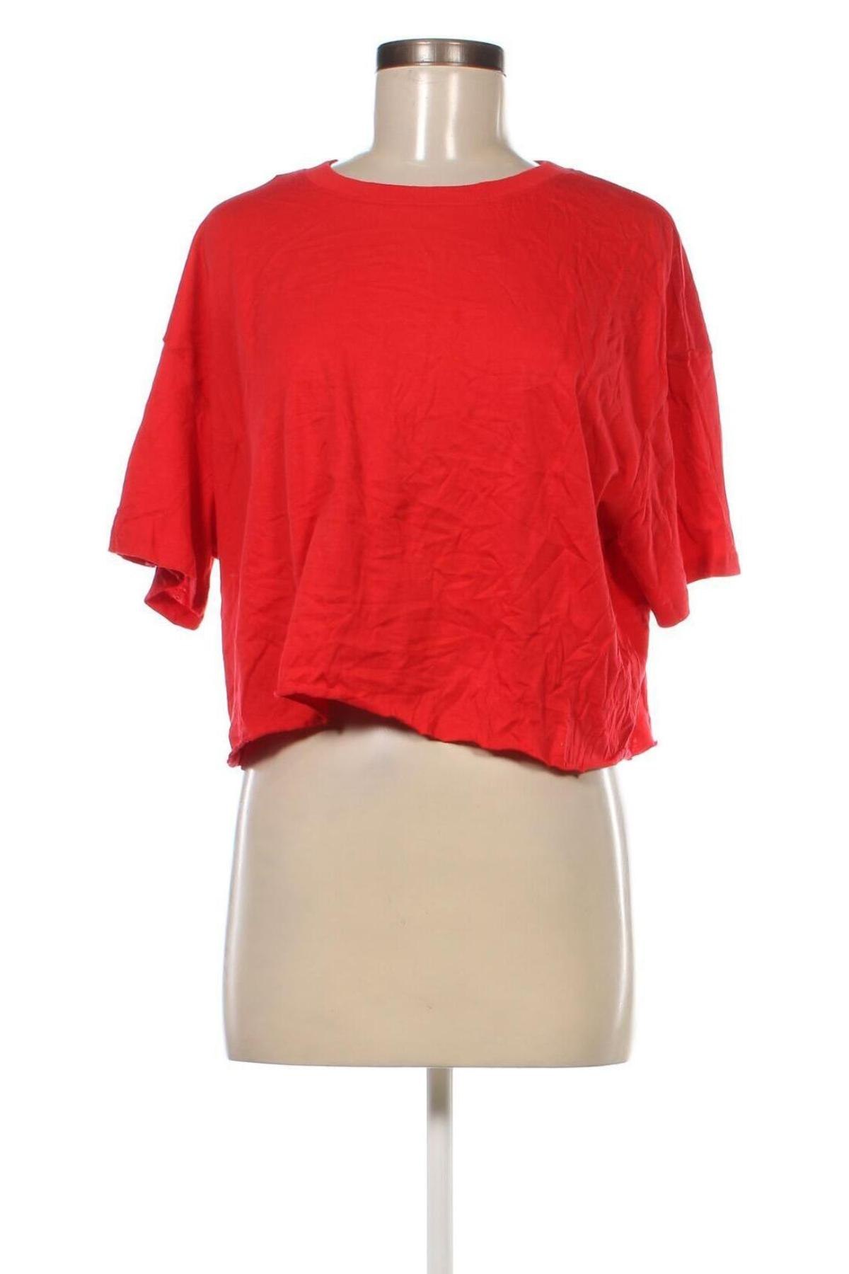 Γυναικείο t-shirt Jennyfer, Μέγεθος L, Χρώμα Κόκκινο, Τιμή 8,33 €