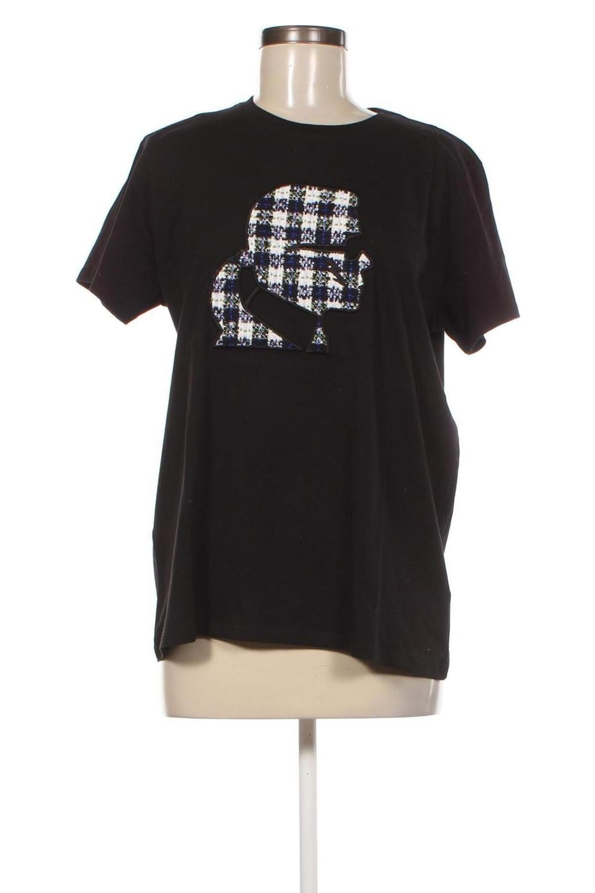 Damen T-Shirt Karl Lagerfeld, Größe XL, Farbe Schwarz, Preis € 52,37