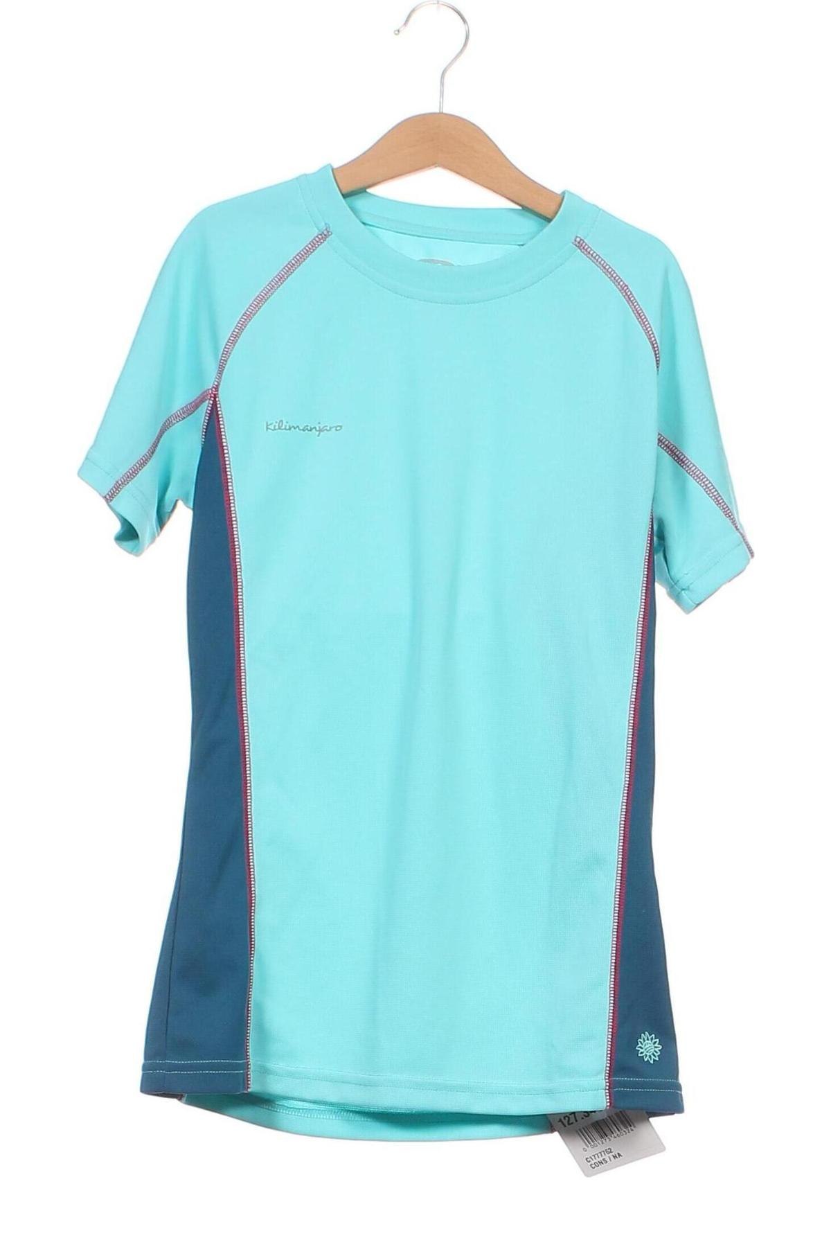 Damen T-Shirt Kilimanjaro, Größe XS, Farbe Blau, Preis 3,60 €