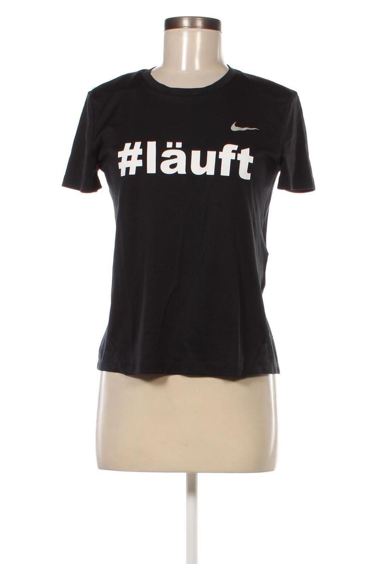 Damen T-Shirt Nike, Größe S, Farbe Schwarz, Preis 18,99 €