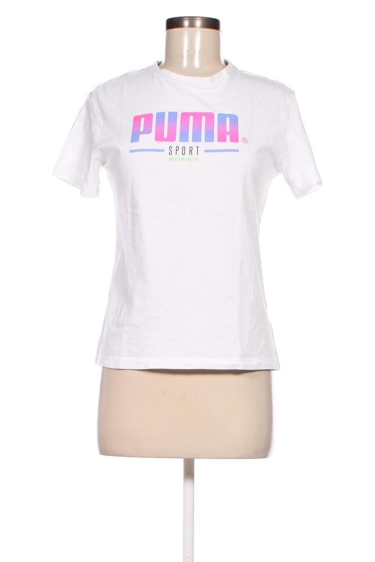 Damen T-Shirt PUMA, Größe XS, Farbe Weiß, Preis 18,99 €