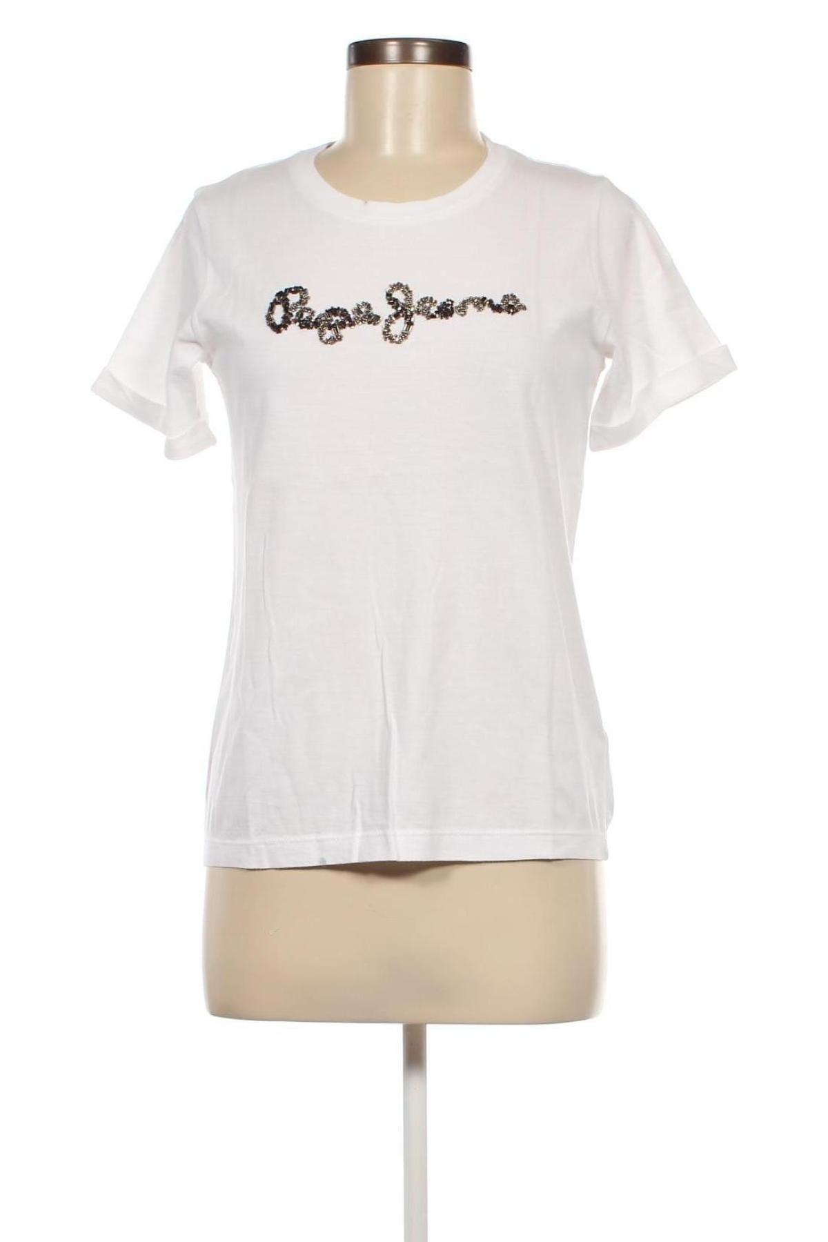 Damen T-Shirt Pepe Jeans, Größe XS, Farbe Weiß, Preis € 31,96