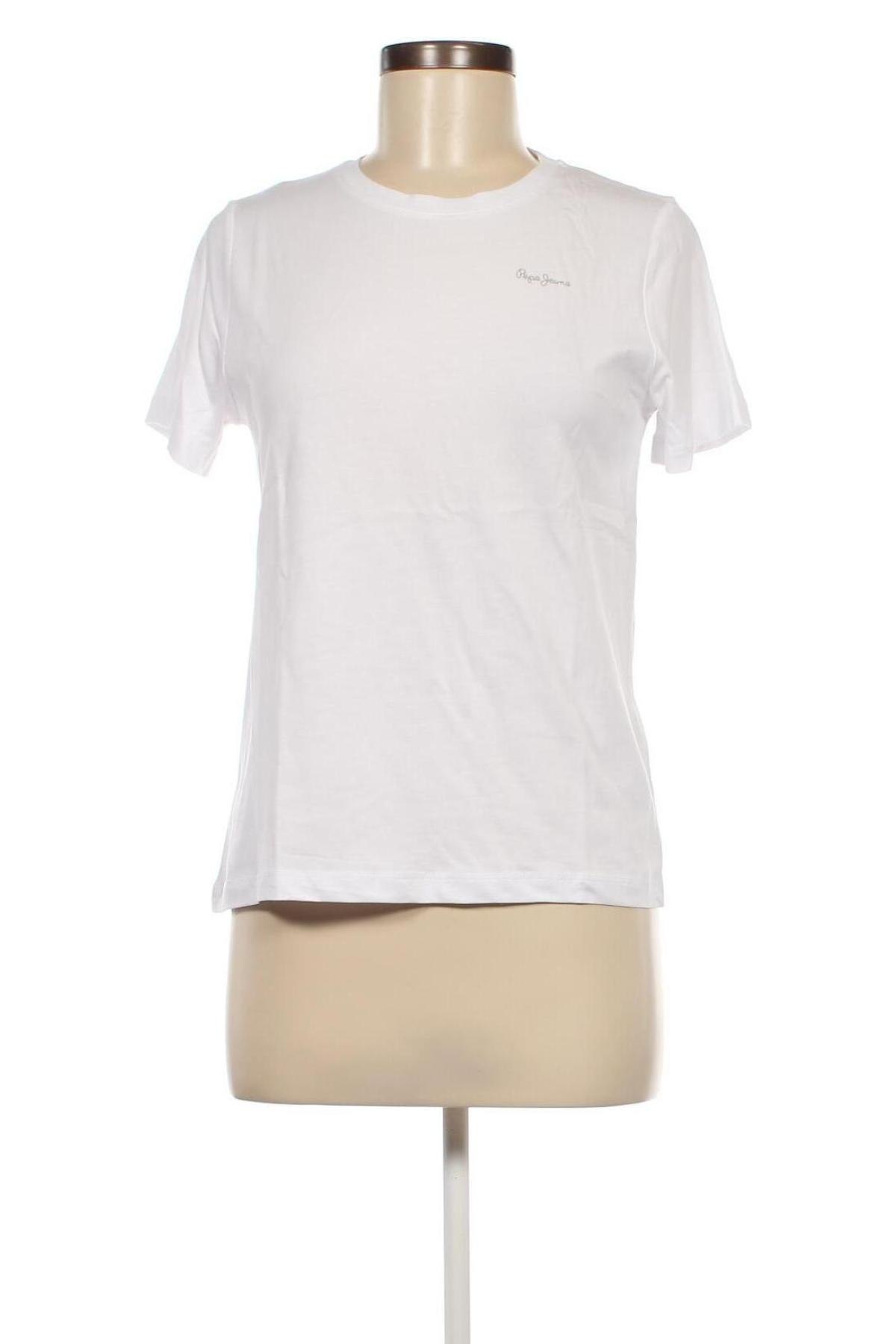 Γυναικείο t-shirt Pepe Jeans, Μέγεθος XS, Χρώμα Λευκό, Τιμή 31,96 €