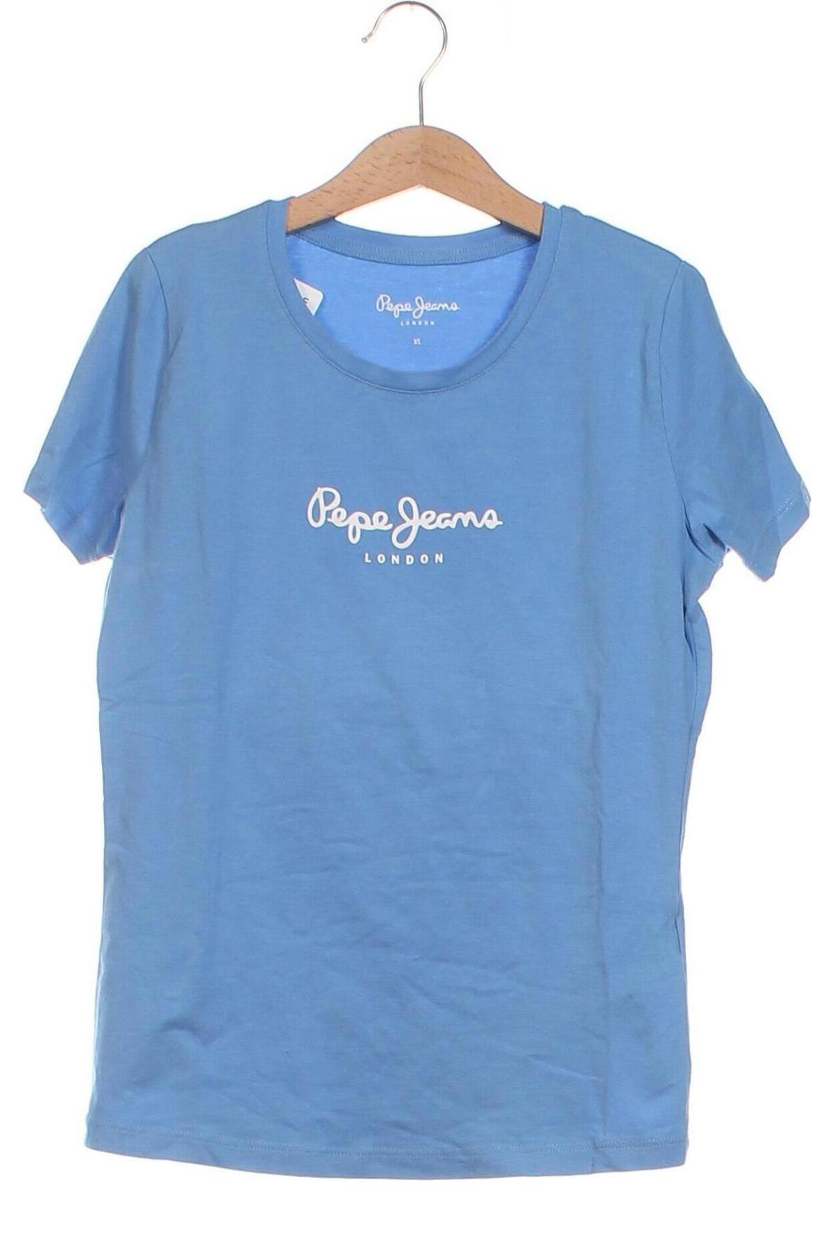 Damen T-Shirt Pepe Jeans, Größe XS, Farbe Blau, Preis 13,84 €