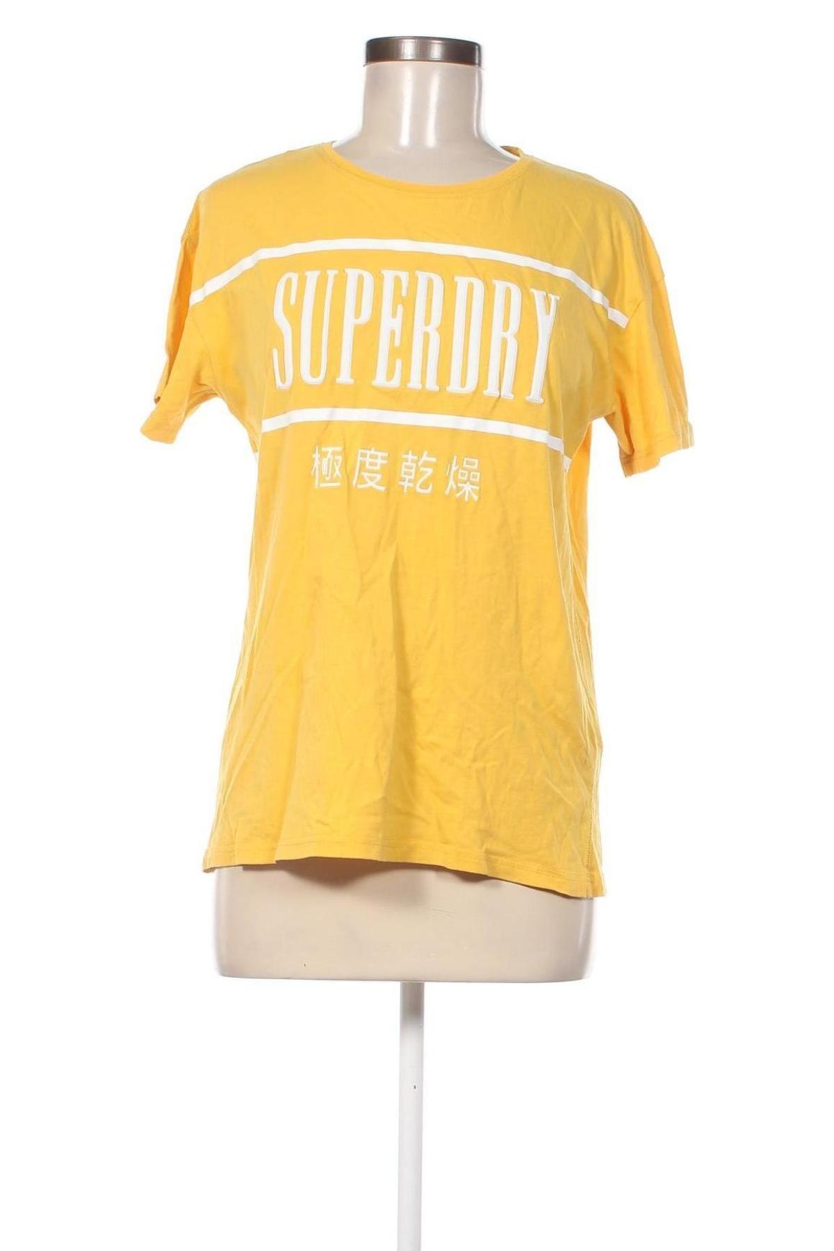 Damen T-Shirt Superdry, Größe S, Farbe Gelb, Preis € 12,28